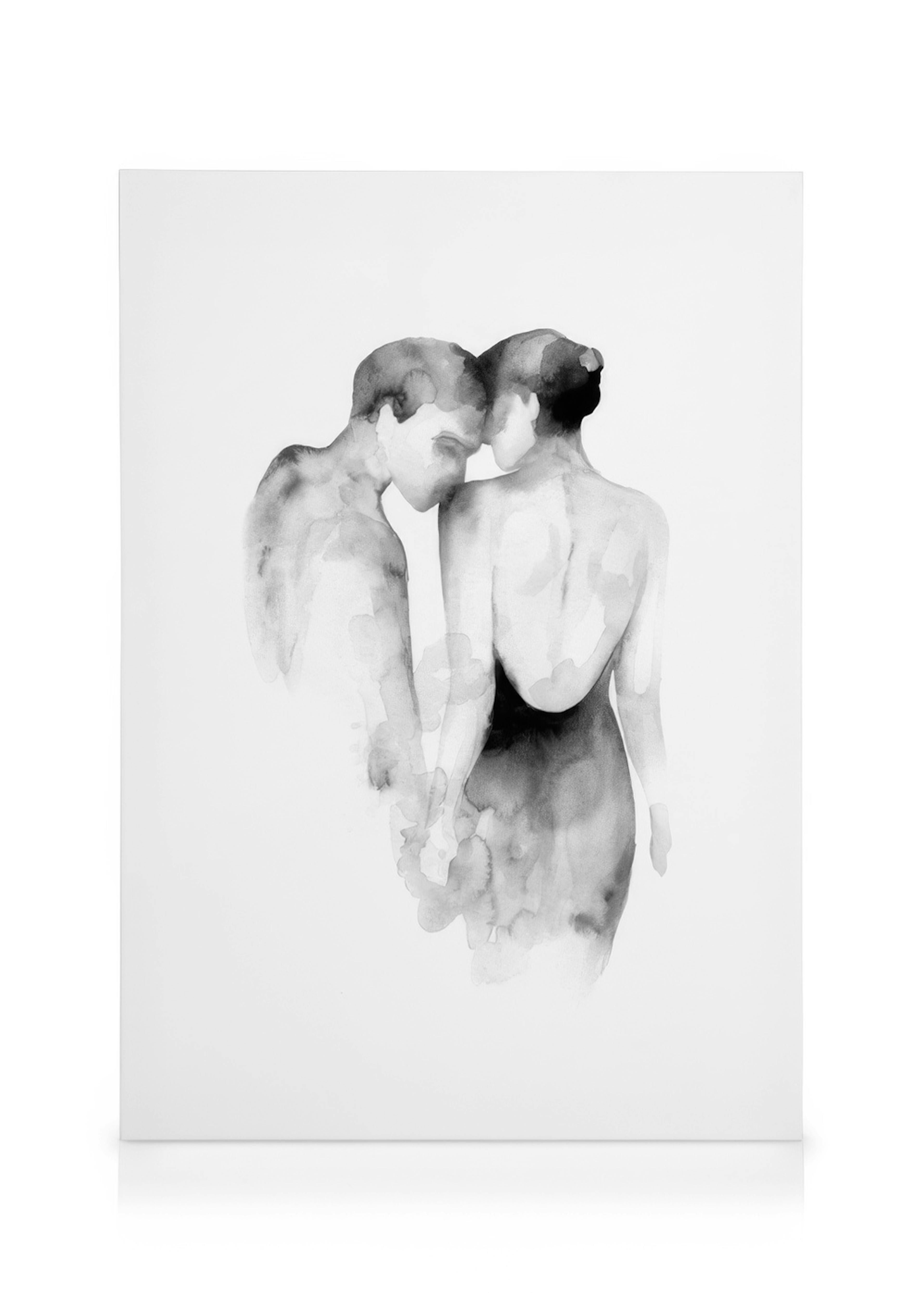 Watercolor Couple Toile 0