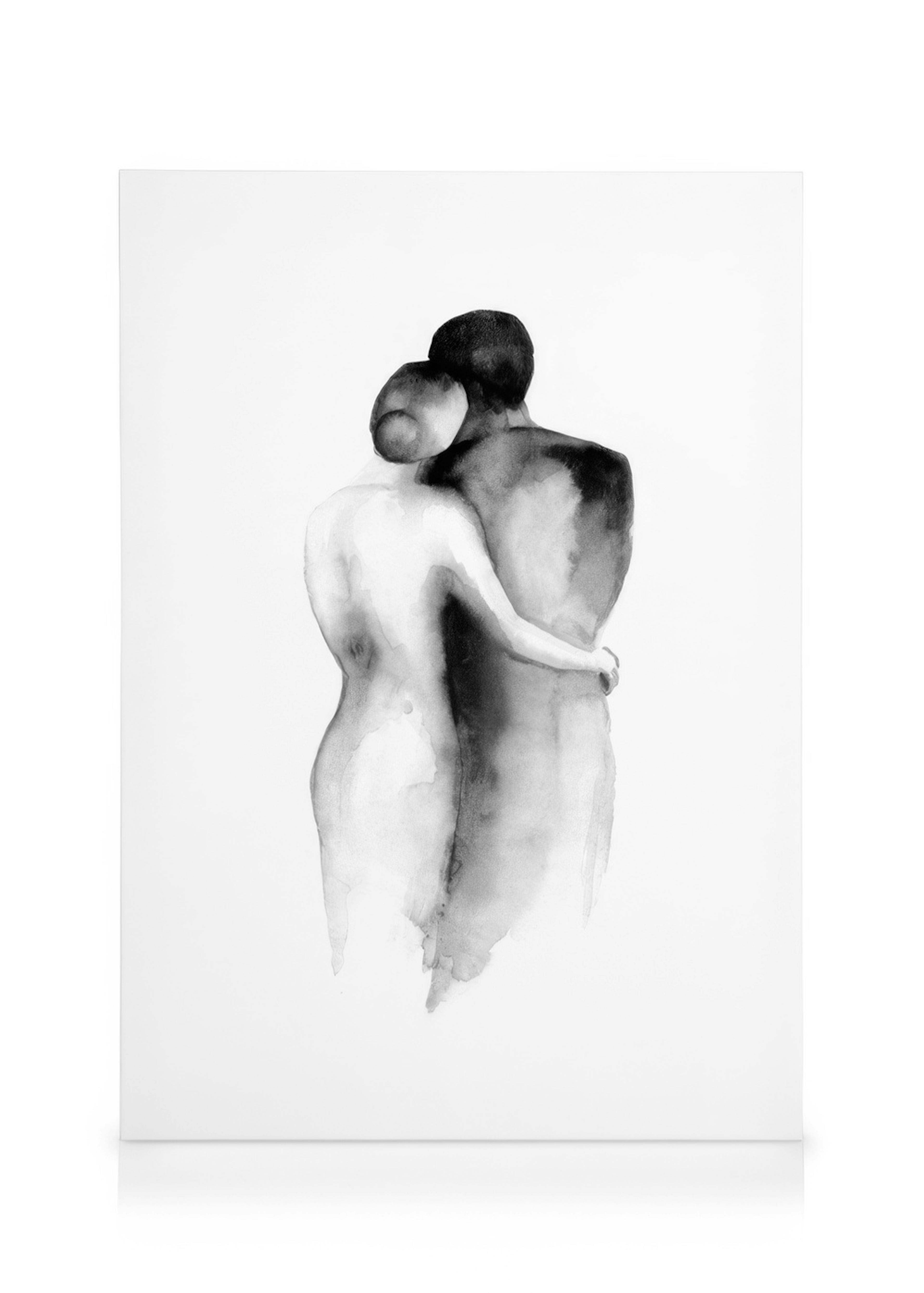 Watercolor Embrace Canvas print 0