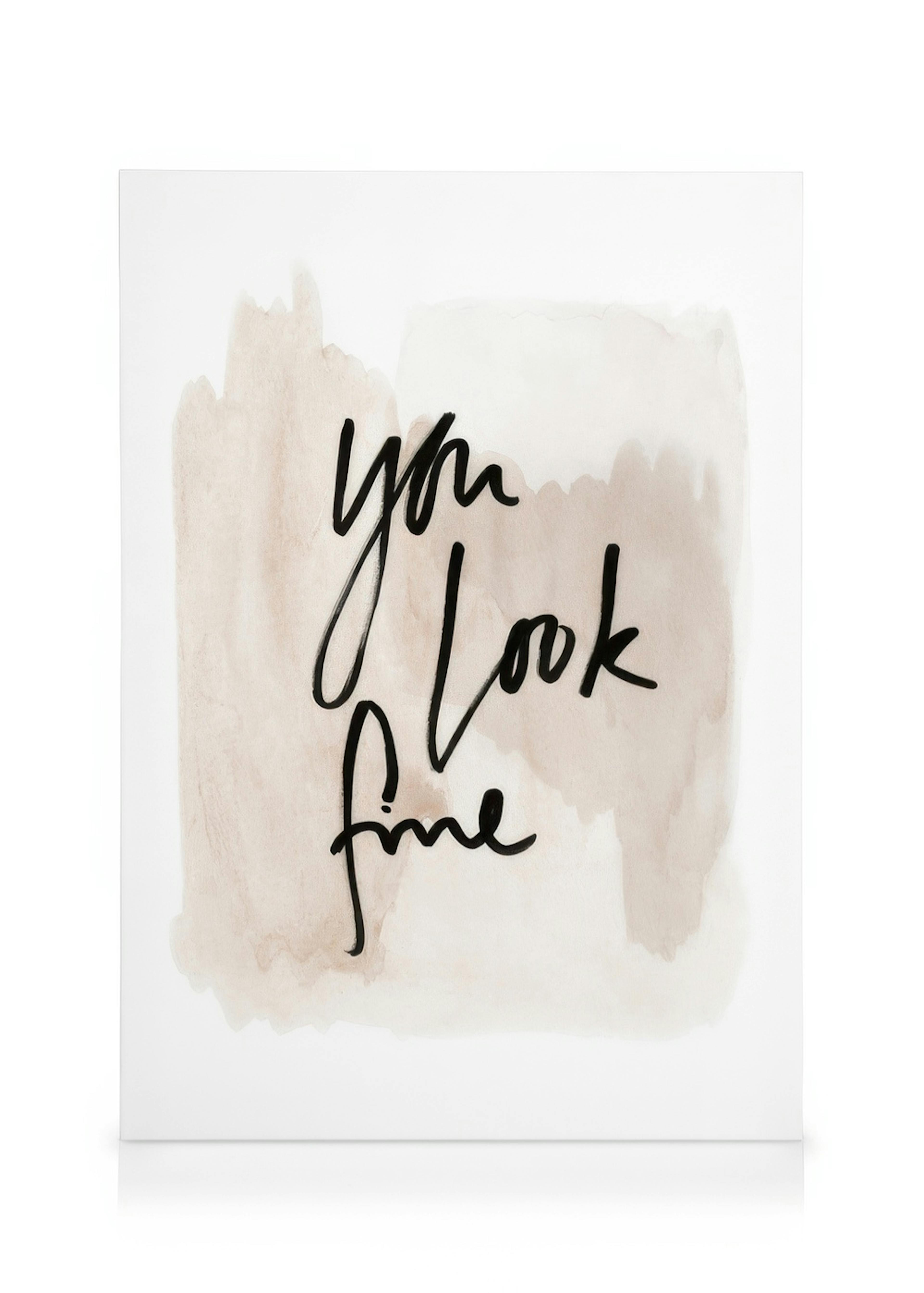 You Look Fine Watercolor Καμβά 0