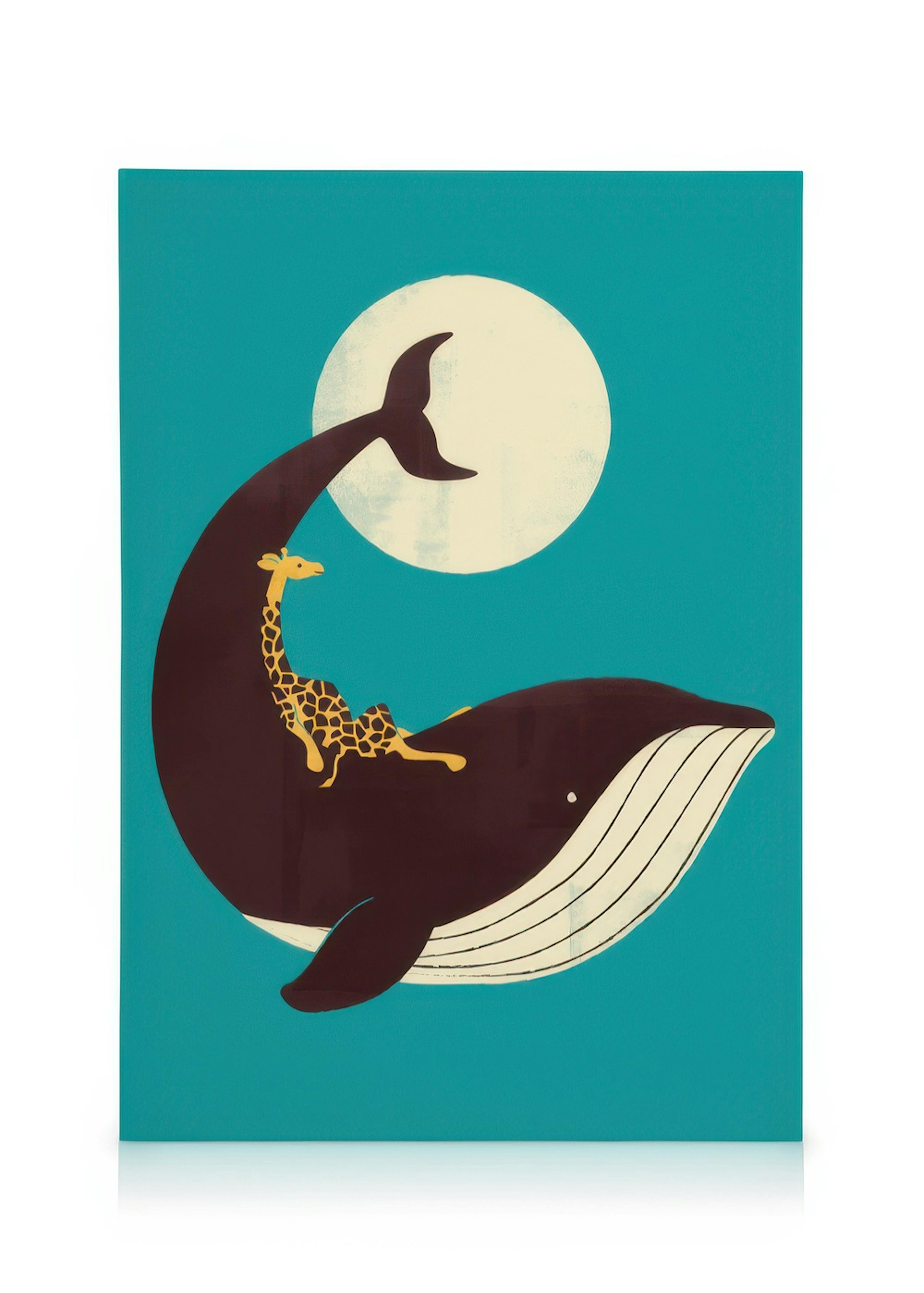 The Giraffe and the Whale Tableau sur toile 0