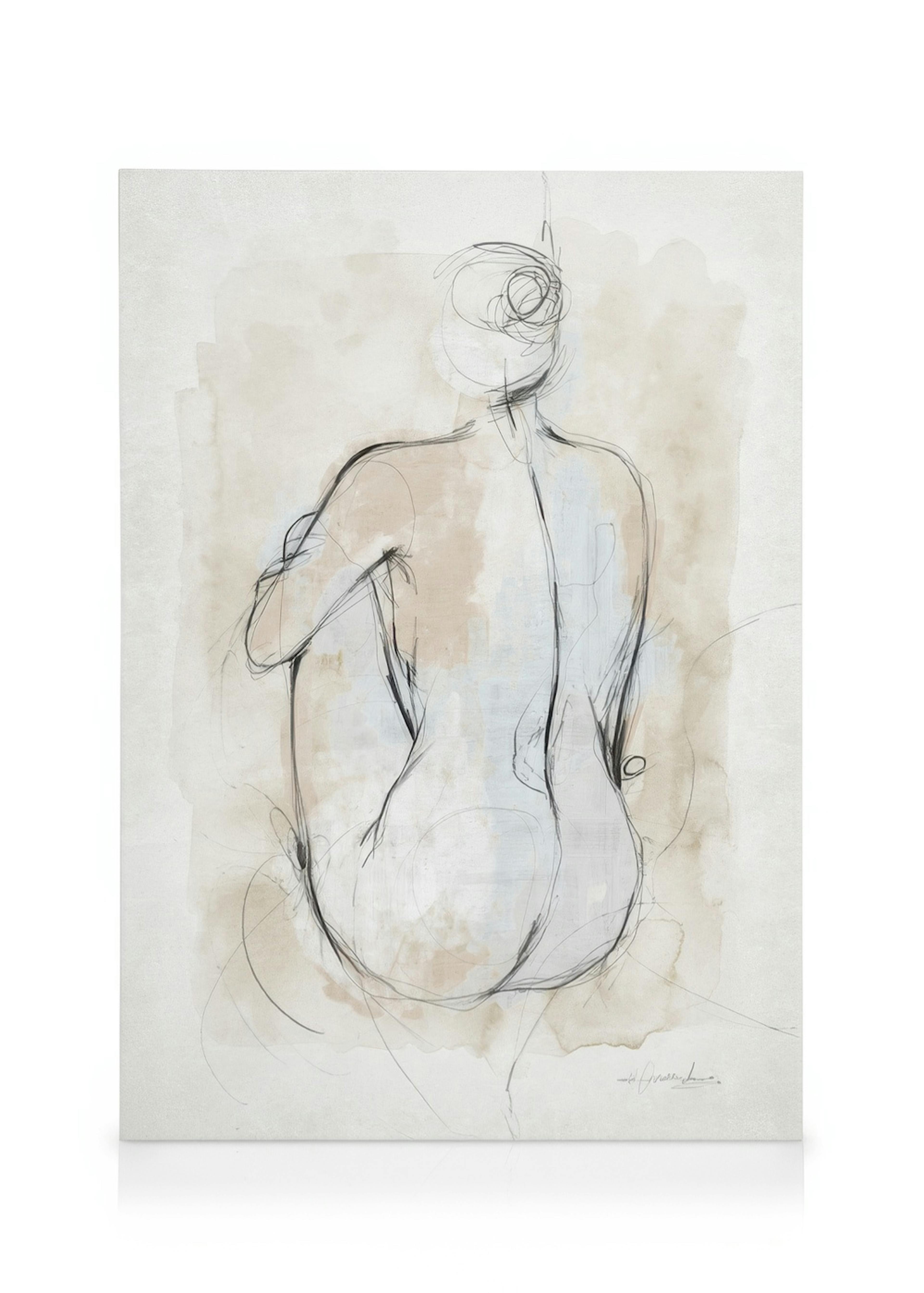Abstract Body Sketch No1 Canvas 0