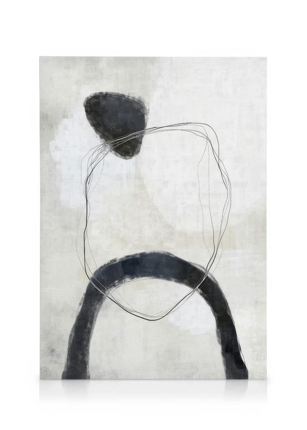Telas decorativas Painted Abstract No2 Quadro em tela (30x40 cm)