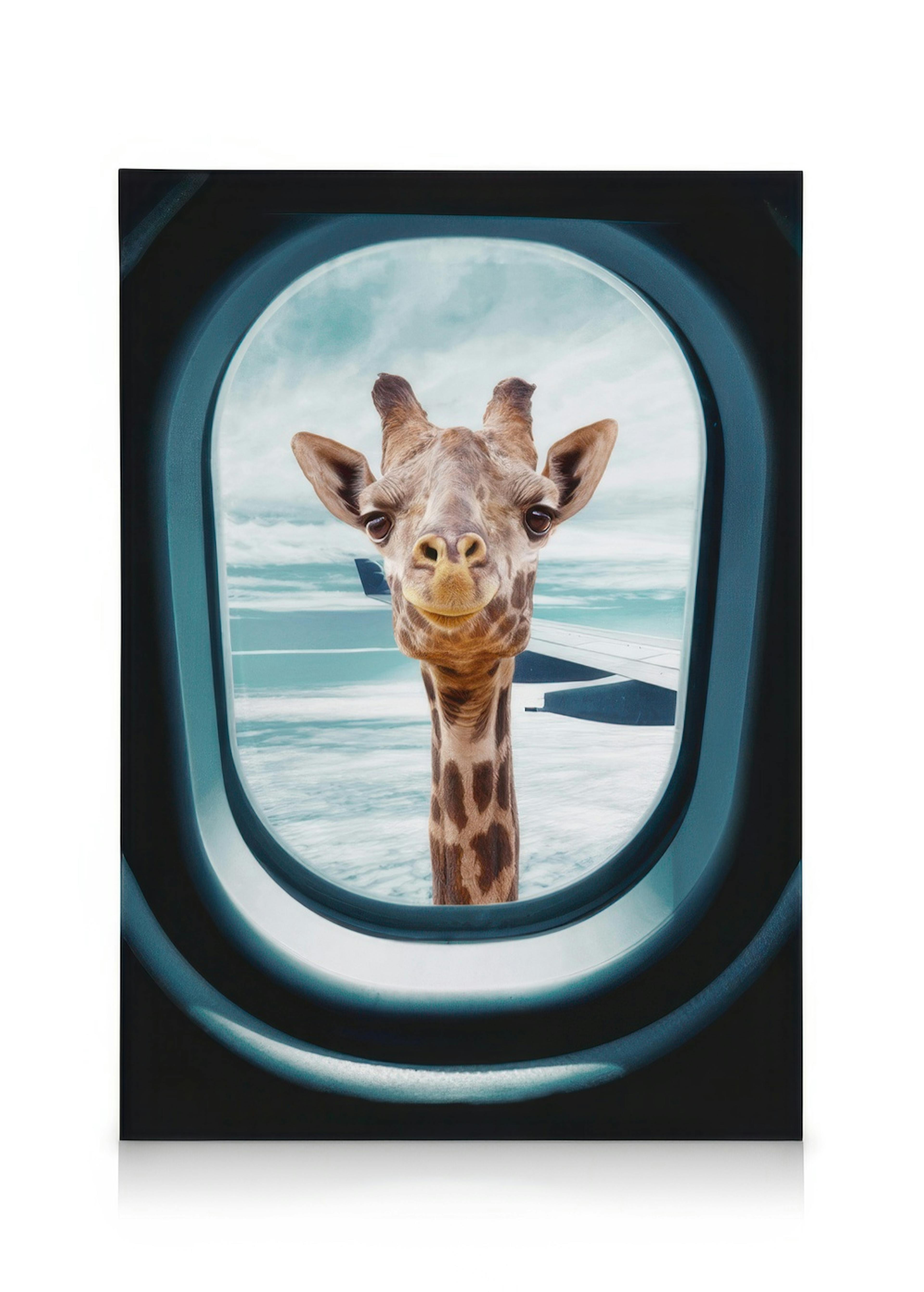 Peek-A-Boo Giraffe Canvas 0