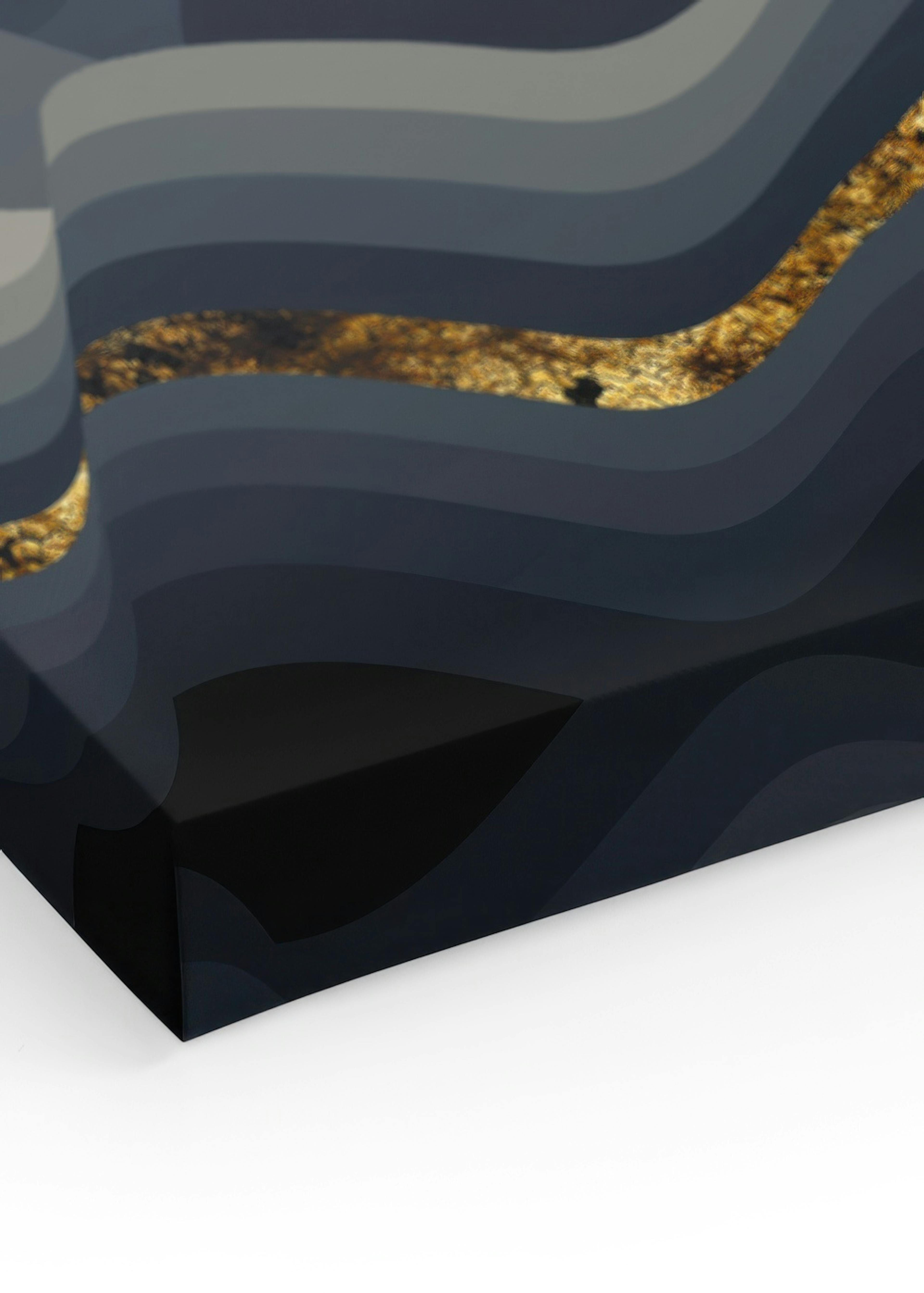 SpaceFrog Designs - Metallic Mountains Canvas print