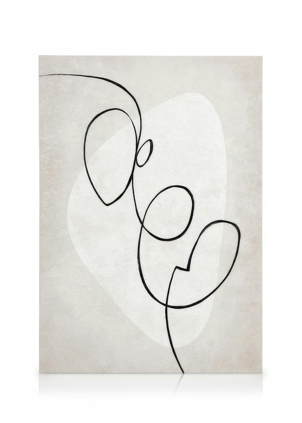 Canvas Prints Artful Lines No1 Canvas print (30x40 cm)