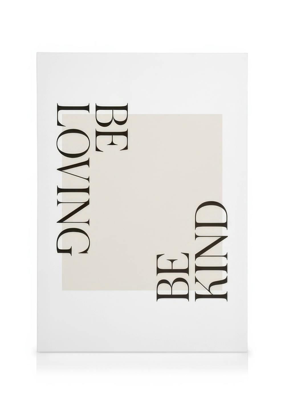 Telas decorativas Be Loving Quadro em tela (30x40 cm - Moldura de Carvalho)