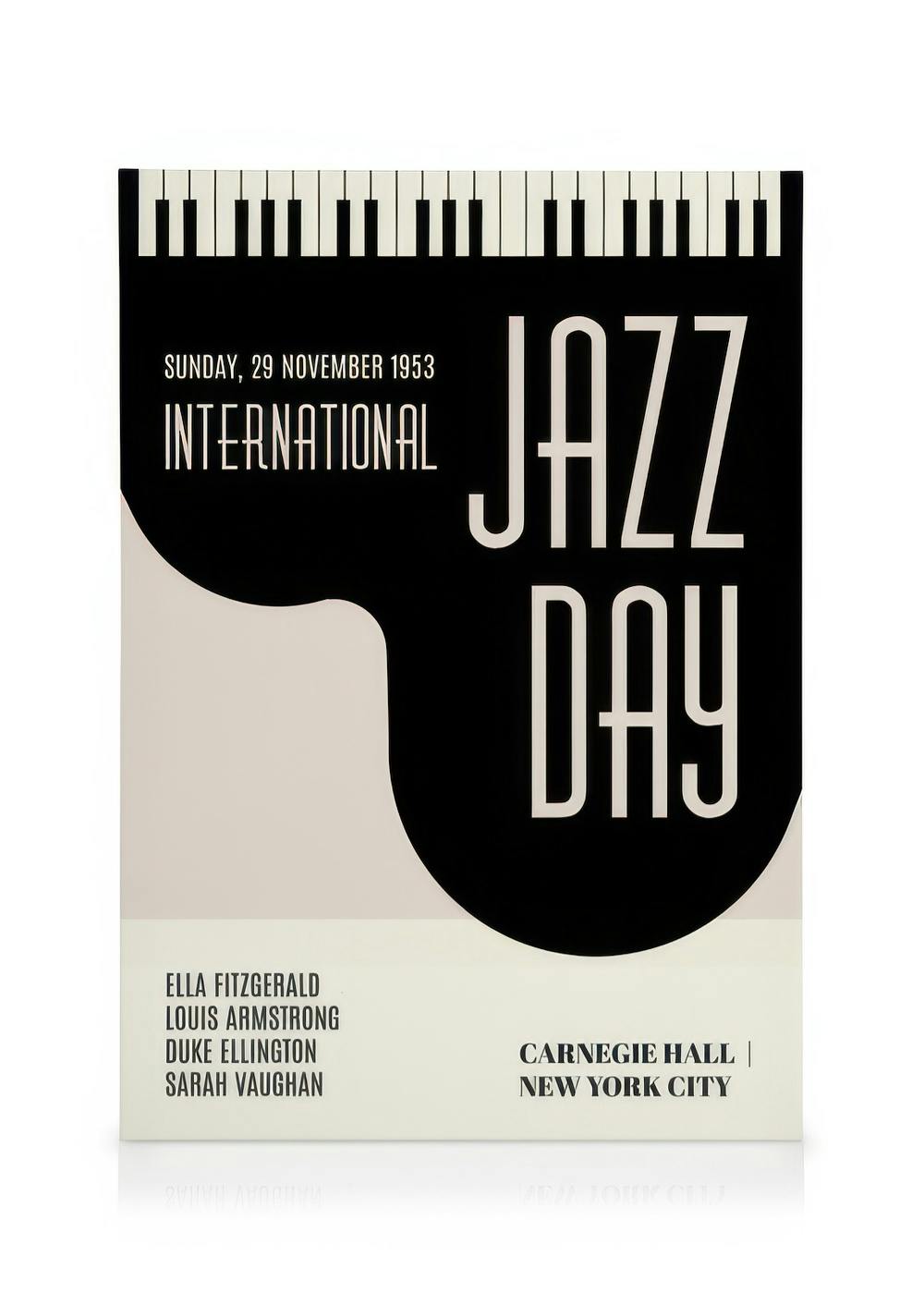 Boris Draschoff / Kubistika - Jazzy Days No2 Toile (50x70 cm - Cadre noir) - Toiles