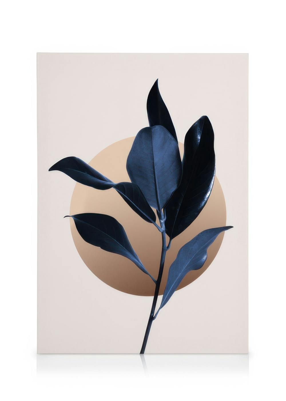 Canvas Prints Blue Magnolia No2 Canvas print (30x40 cm - Black Frame)