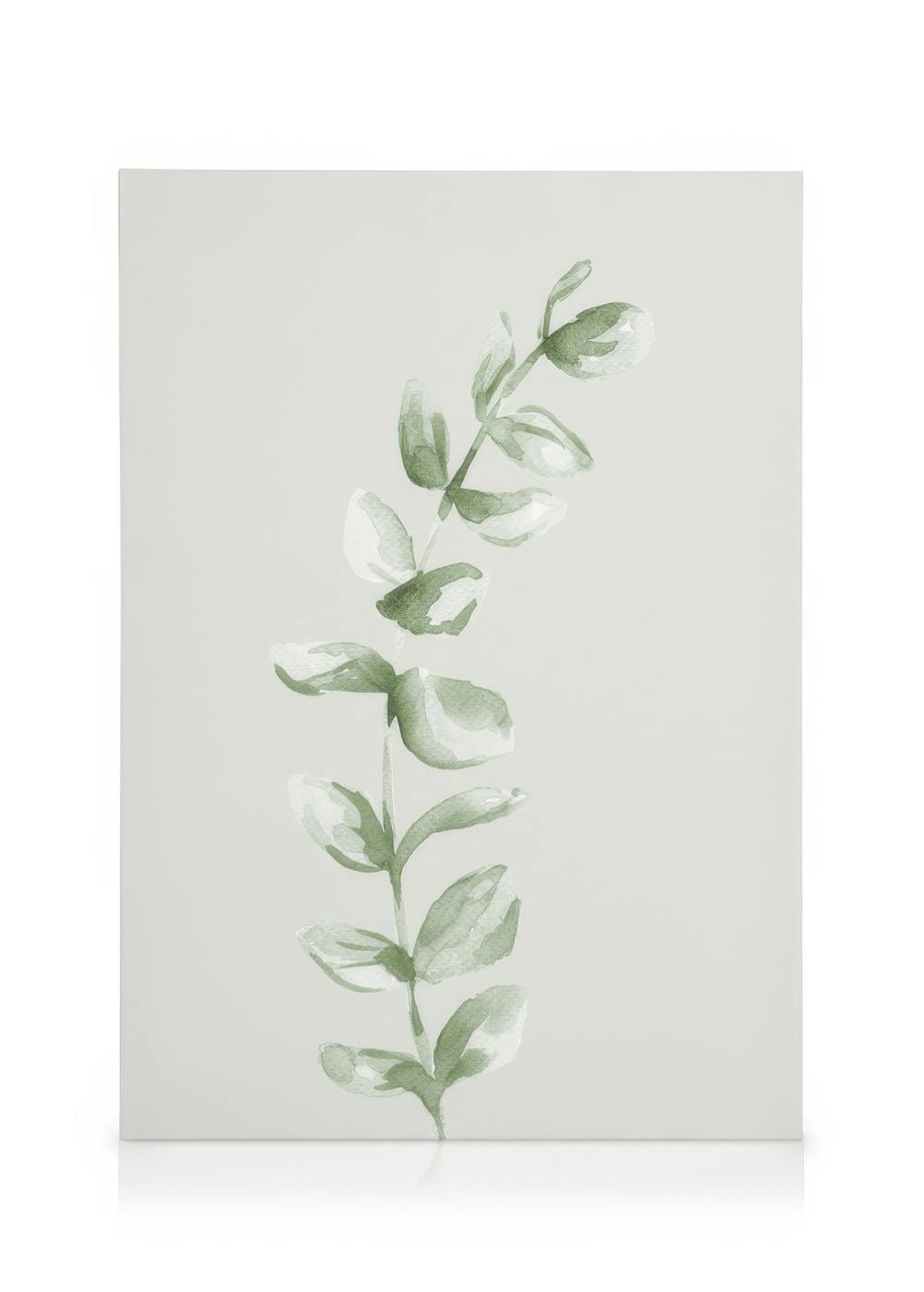 Canvas Prints Painted Leaf No1 Canvas print (50x70 cm - Black Frame)