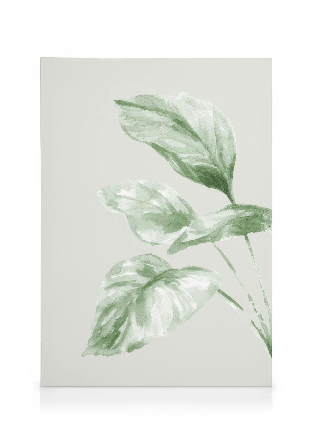 Canvas Prints Painted Leaf No2 Canvas print (50x70 cm)