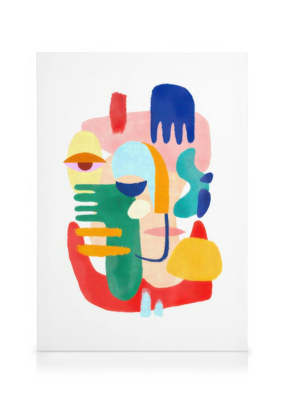 Canvas Prints Colorful Abstract No1 Canvas print (50x70 cm - Black Frame)