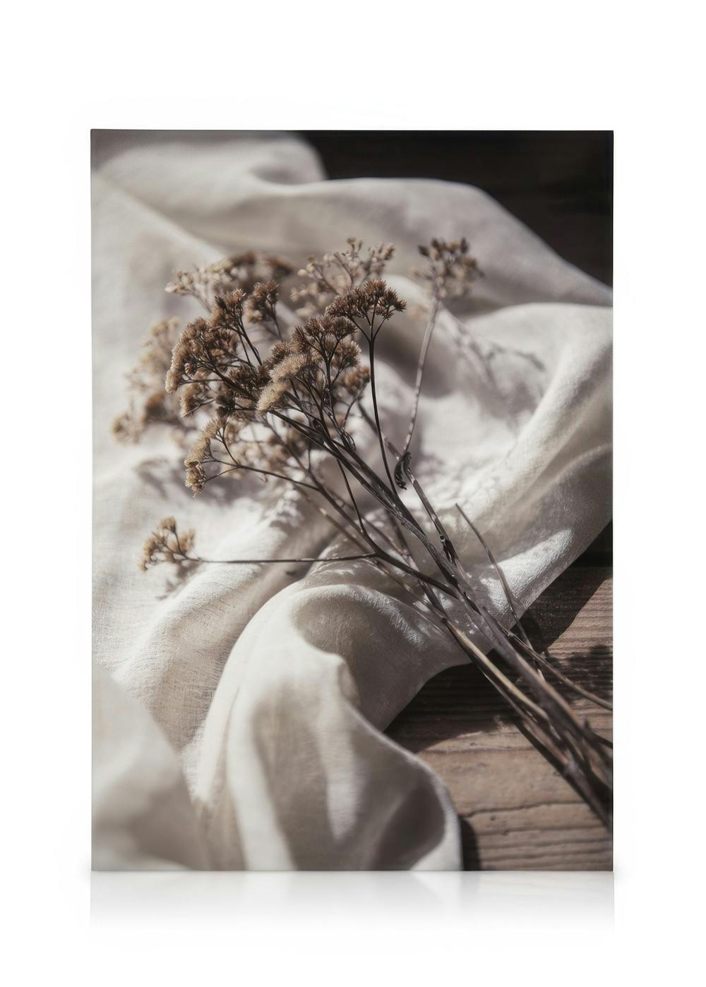 Canvas Schilderijen Dried Bed Canvas (50x70 cm - Fotolijst Zwart)