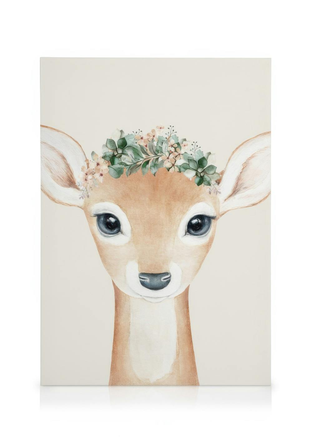 Canvas Prints Flower Deer Canvas print (30x40 cm)