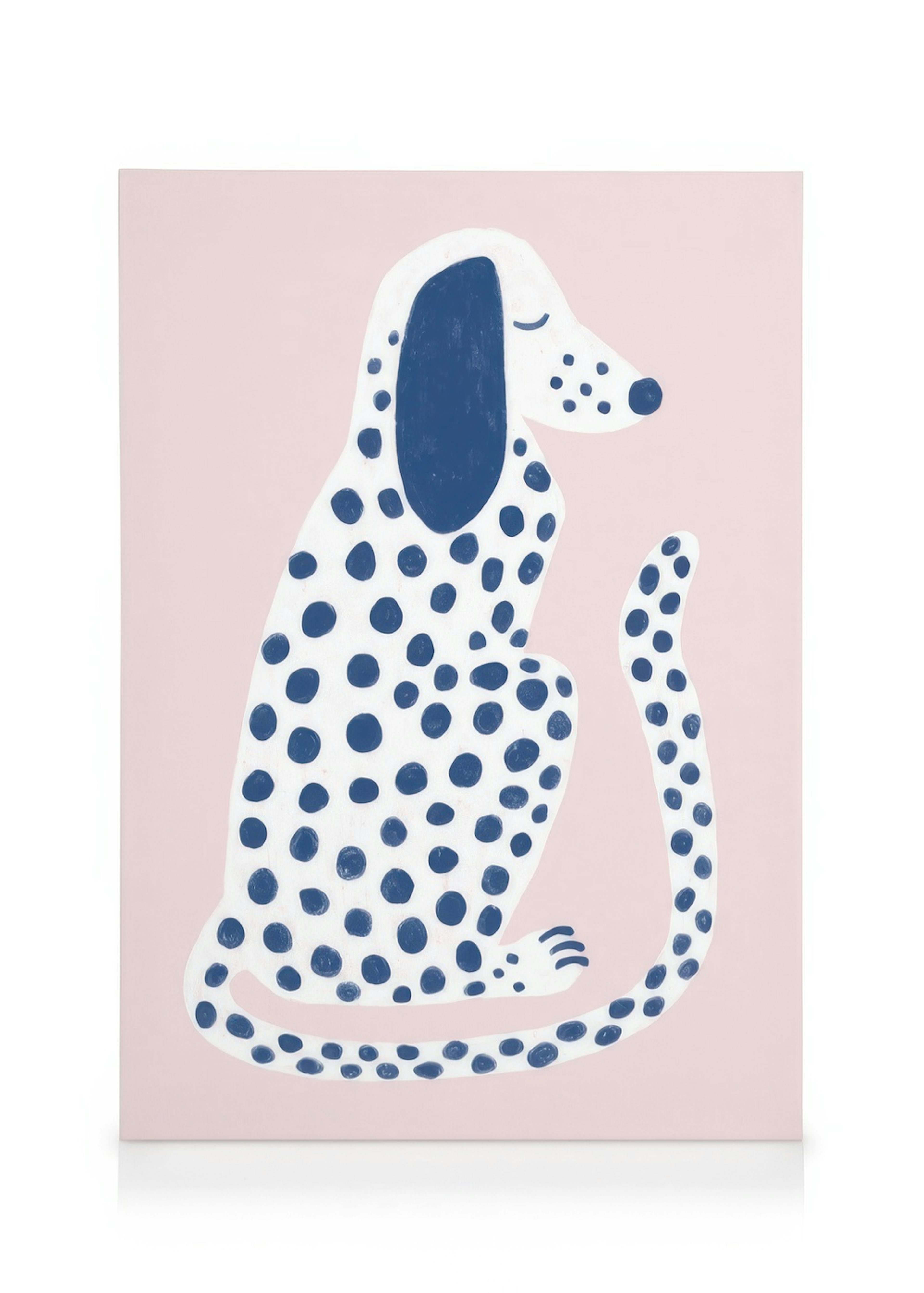 Pink and Blue Dalmatian obraz na plátně 0