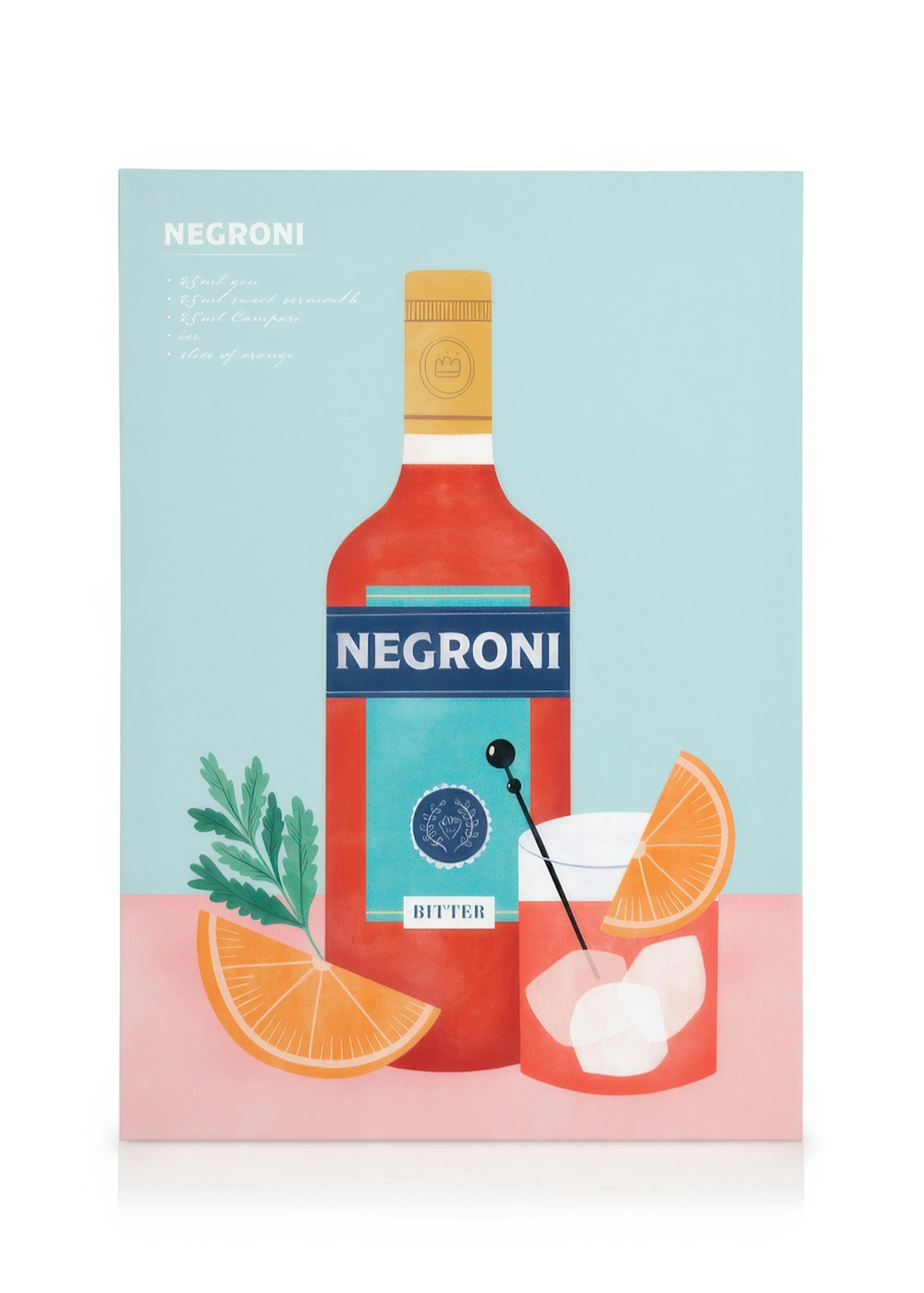 Negroni Illustration Lienzo 0