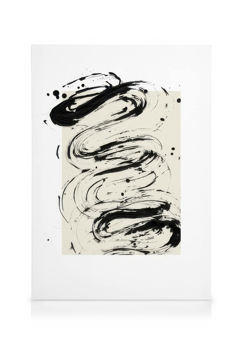 Canvas Prints The Abstract No1 Canvas print (50x70 cm - Black Frame)