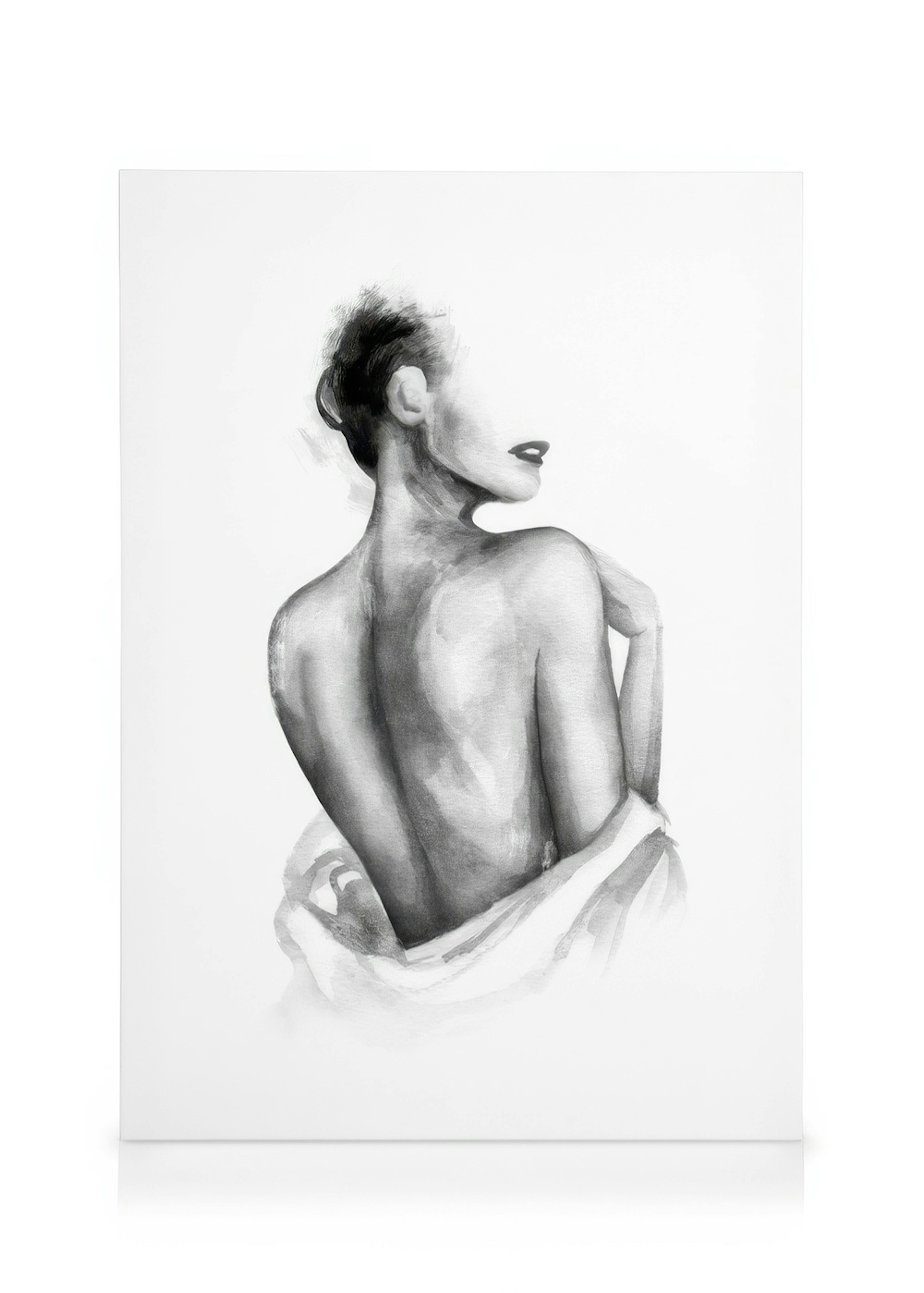 Almost Nude Watercolor Καμβάς 0