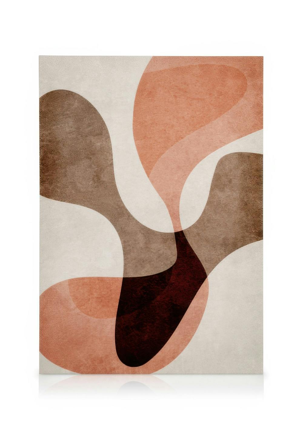 Leinwandbilder Organic Shapes No1 Leinwandbild (50x70 cm - Eichenrahmen)