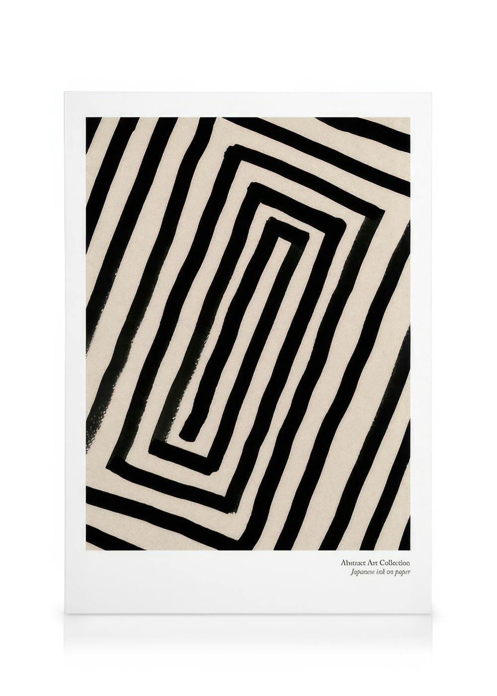 Canvas Prints Japanese Ink No2 Canvas print (30x40 cm - Black Frame)
