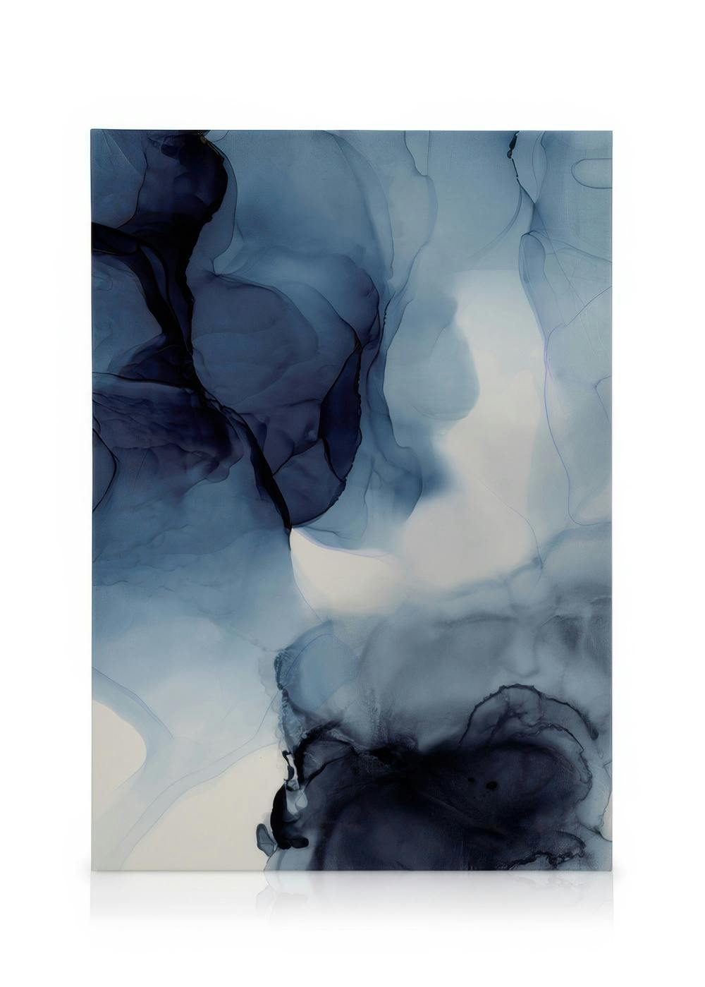 Canvas Schilderijen Liquid Formations No3 Canvas (50x70 cm - Fotolijst Zwart)