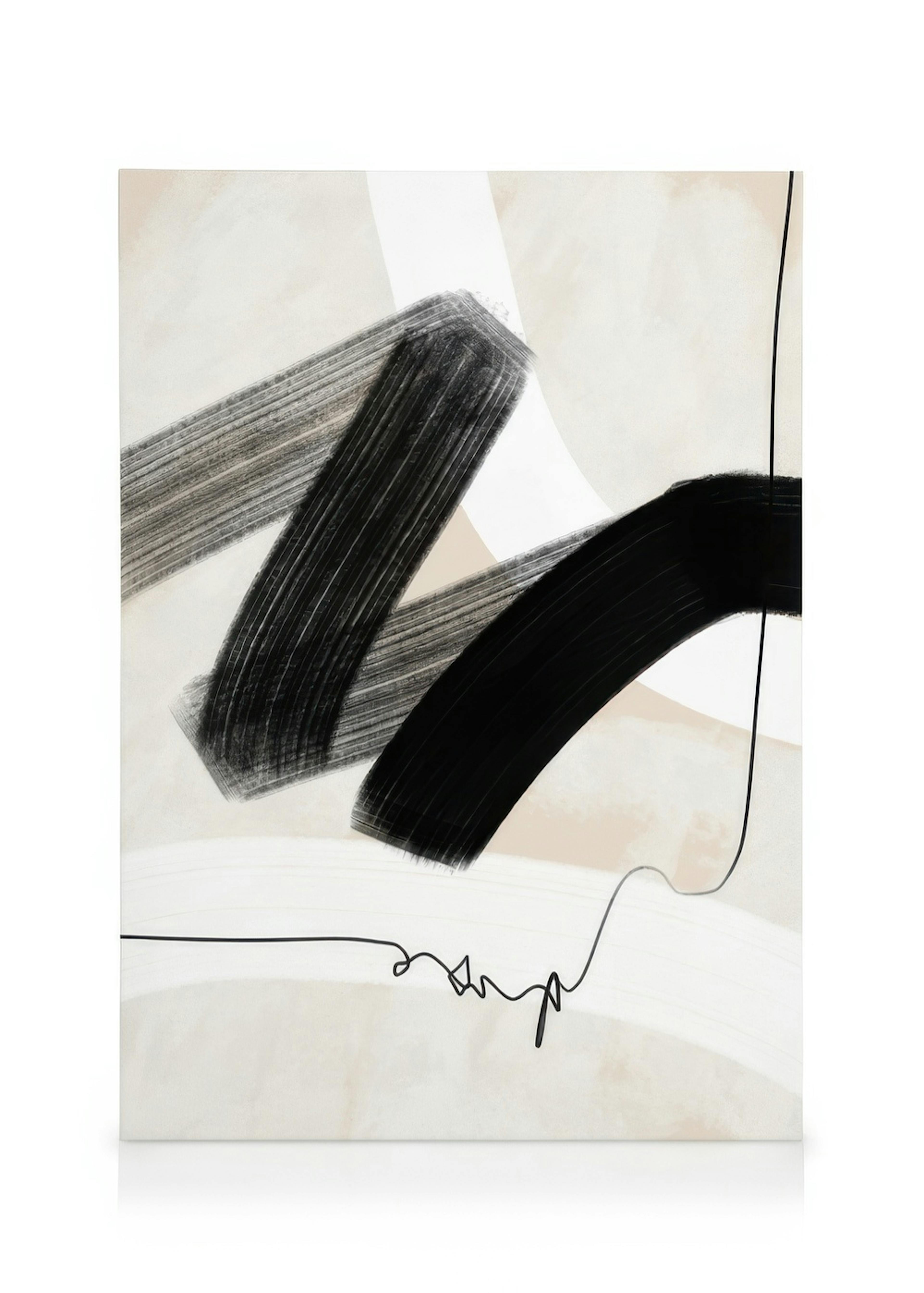 Abstract Wave No1 Stampa su Tela 0
