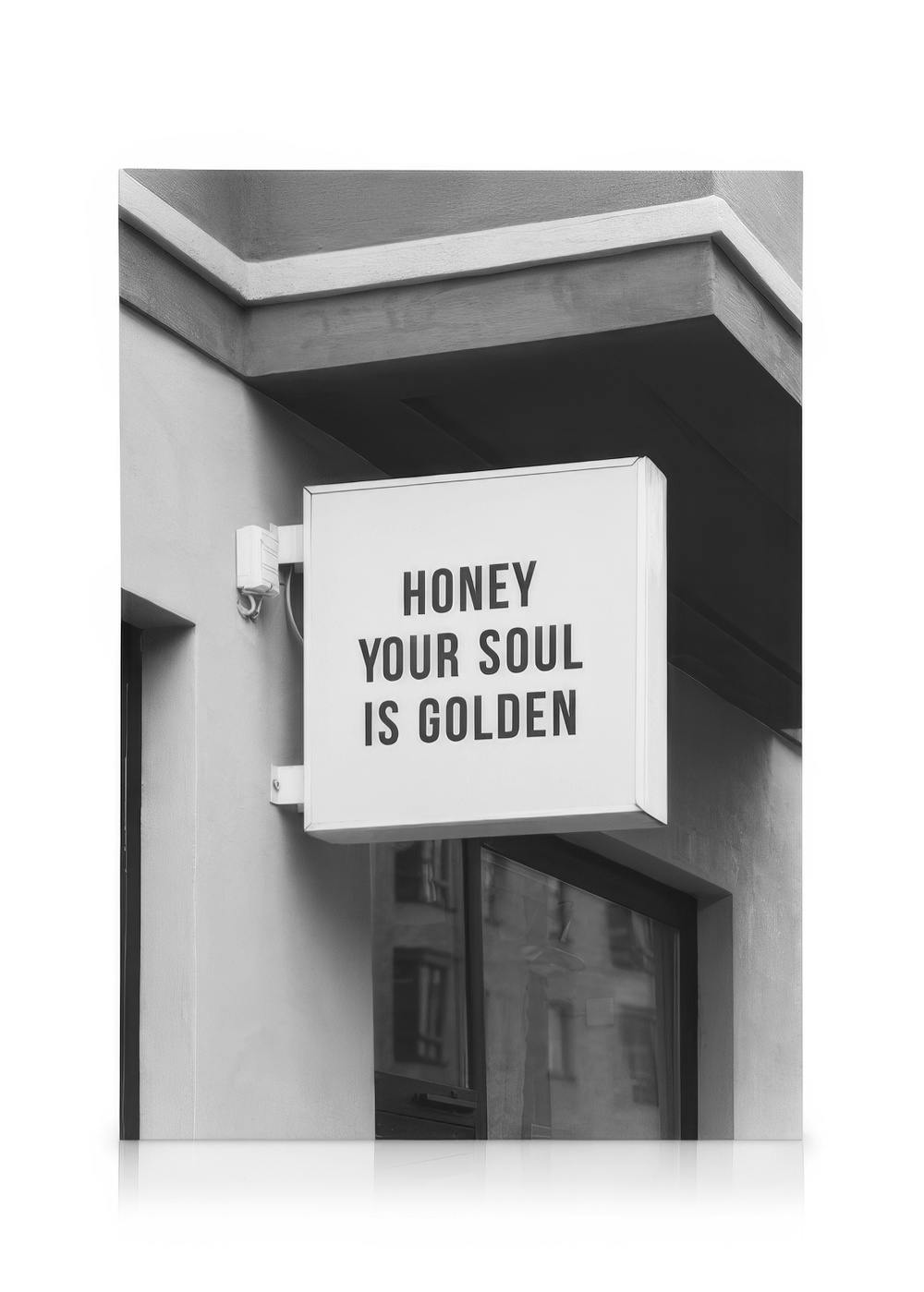 Leinwandbilder Golden Soul Sign Leinwandbild (50x70 cm - Holzrahmen schwarz)
