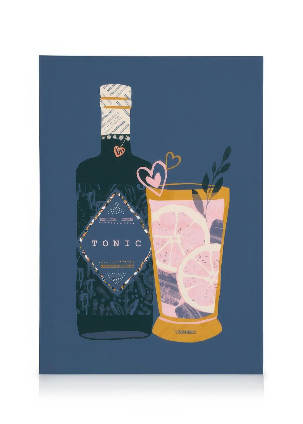 Canvas Prints Time For Gin B Canvas print (50x70 cm - Oak Frame)