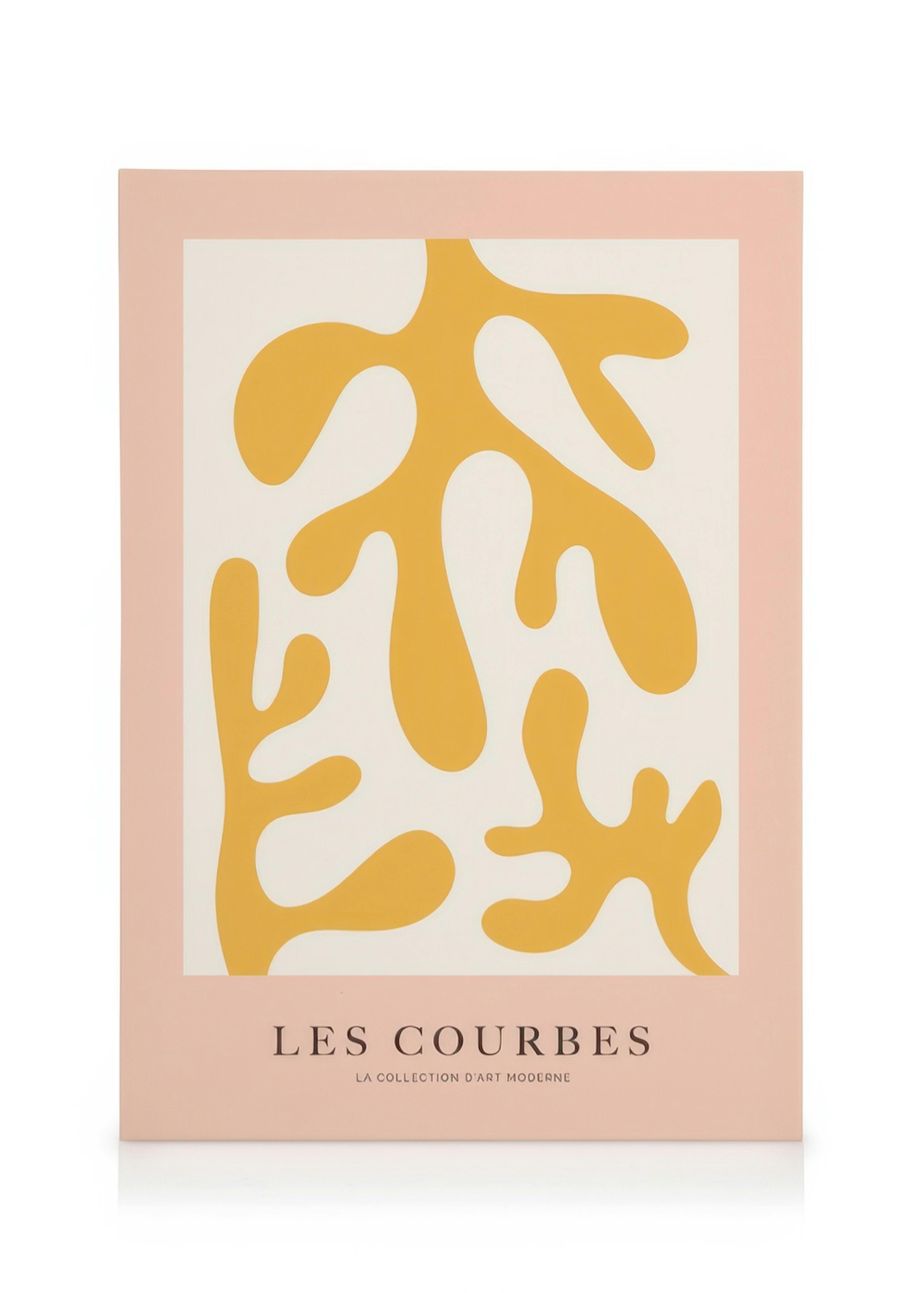 Les Courbes Jaune Stampa su Tela 0