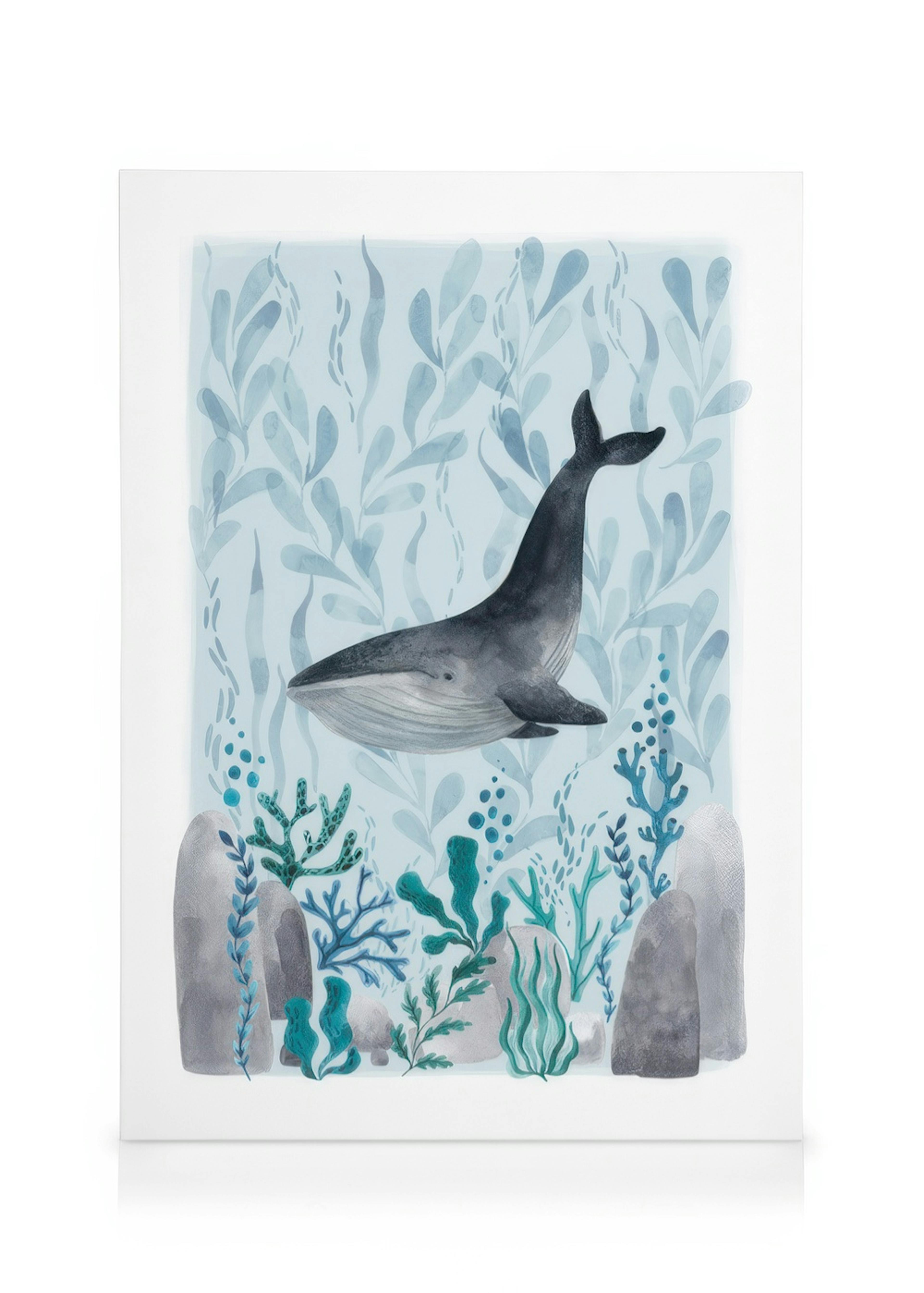 Ocean Whale obraz na plátně 0