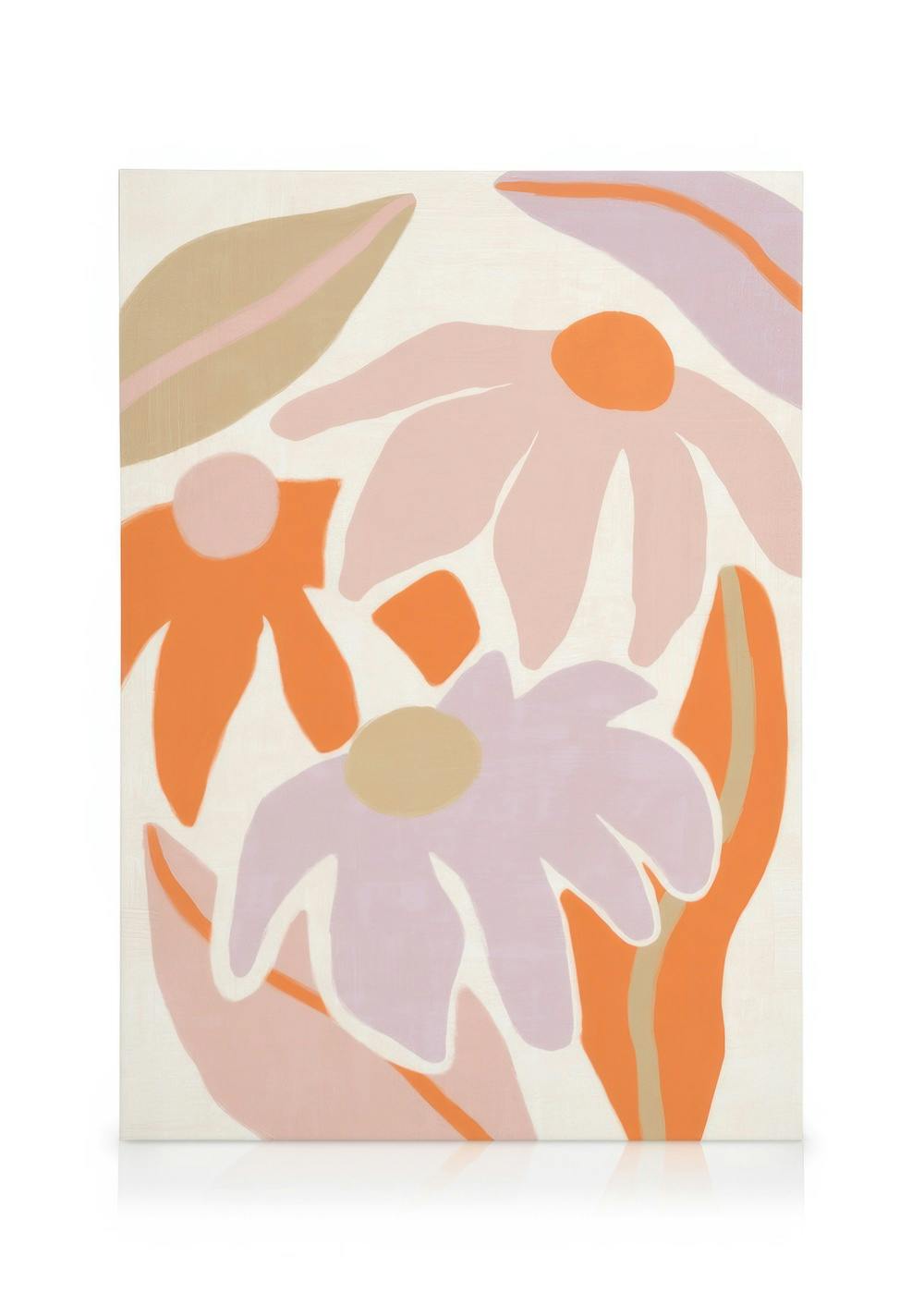 Flowerbed Obraz na plátne (50x70 cm - Čierny rám)