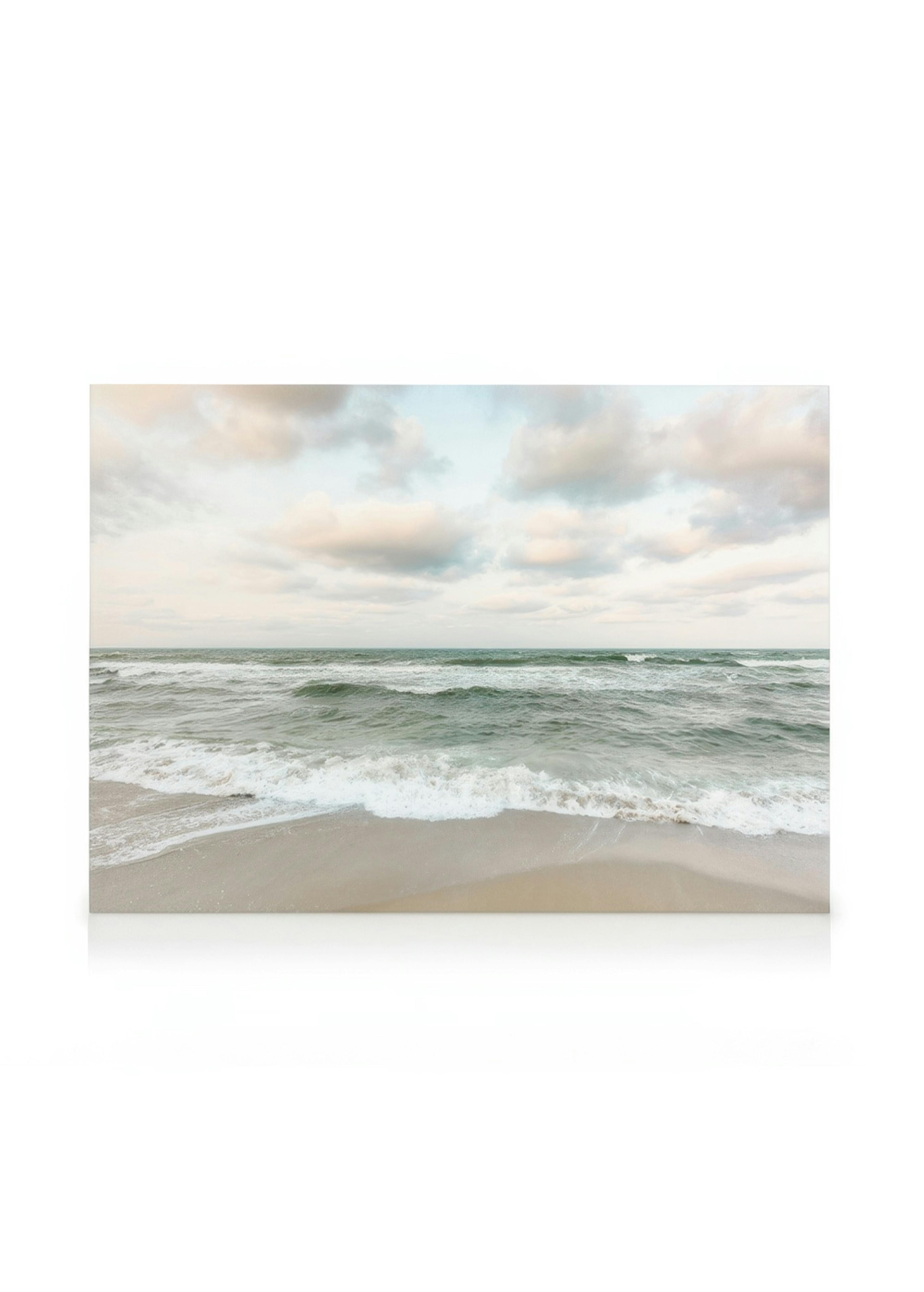 Jade Green Waves Obraz na płótnie 0