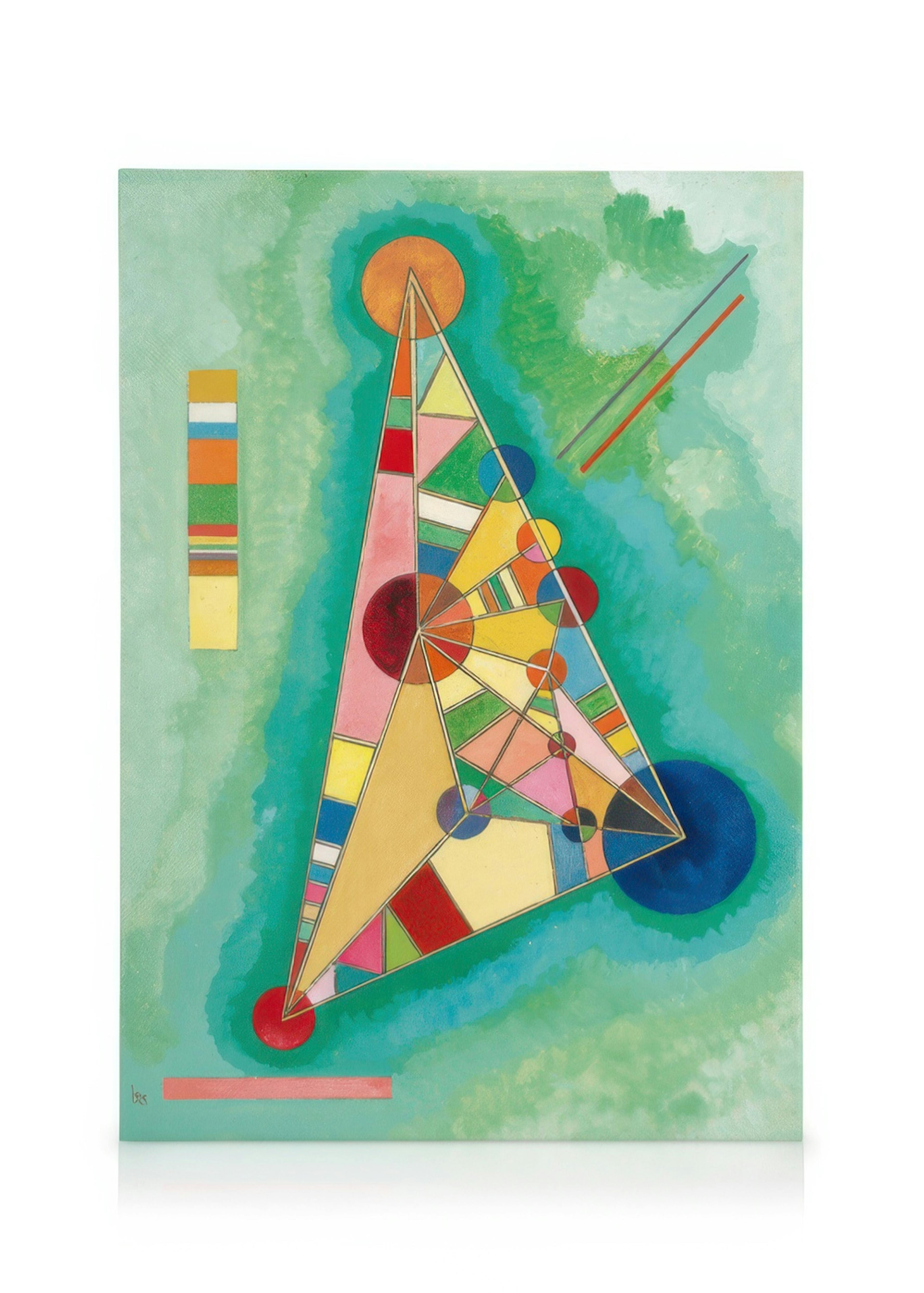 Kandinsky - Variegation in the Triangle Canvastavla 0