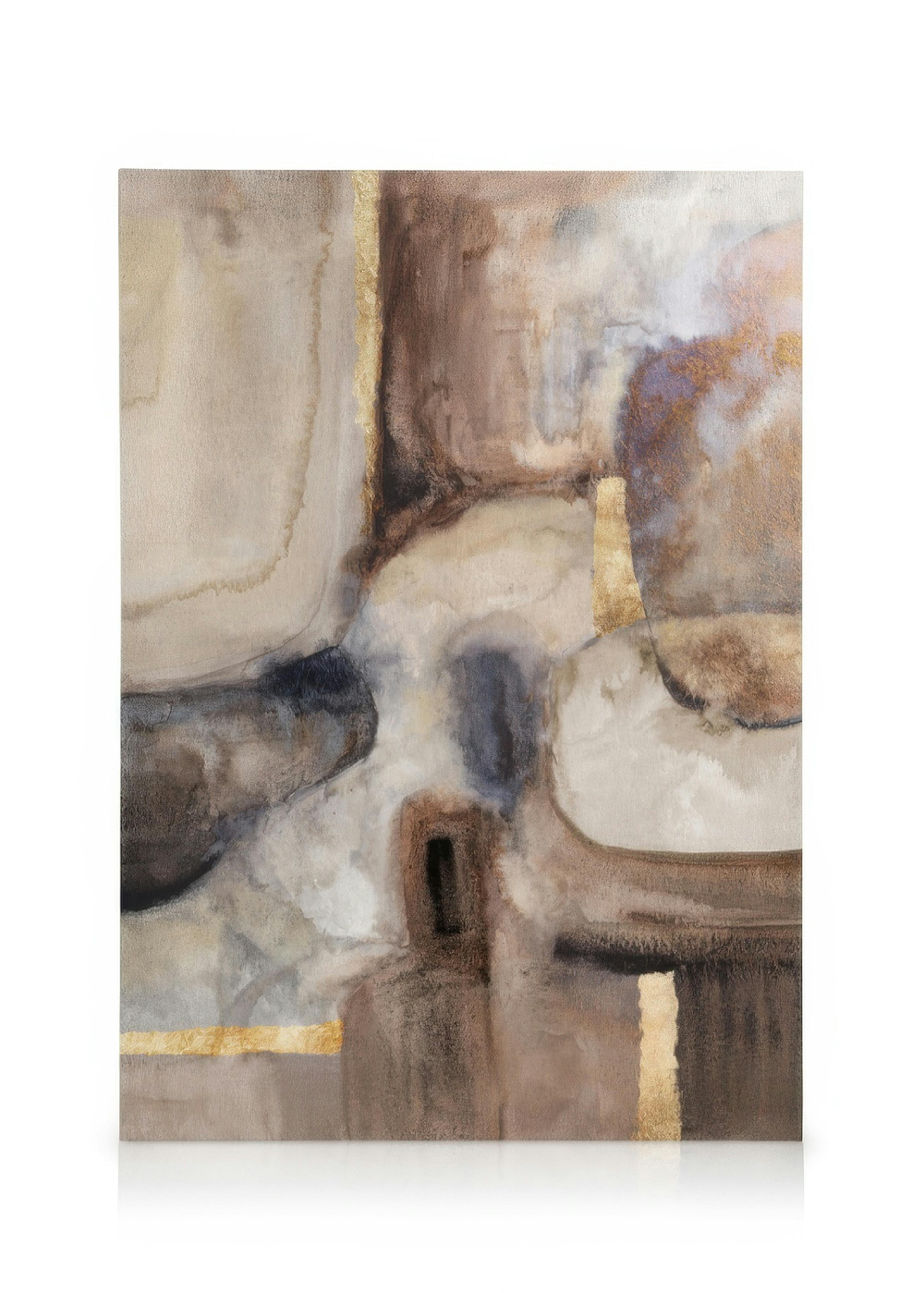 Golden Watercolor No3 Lærred 0