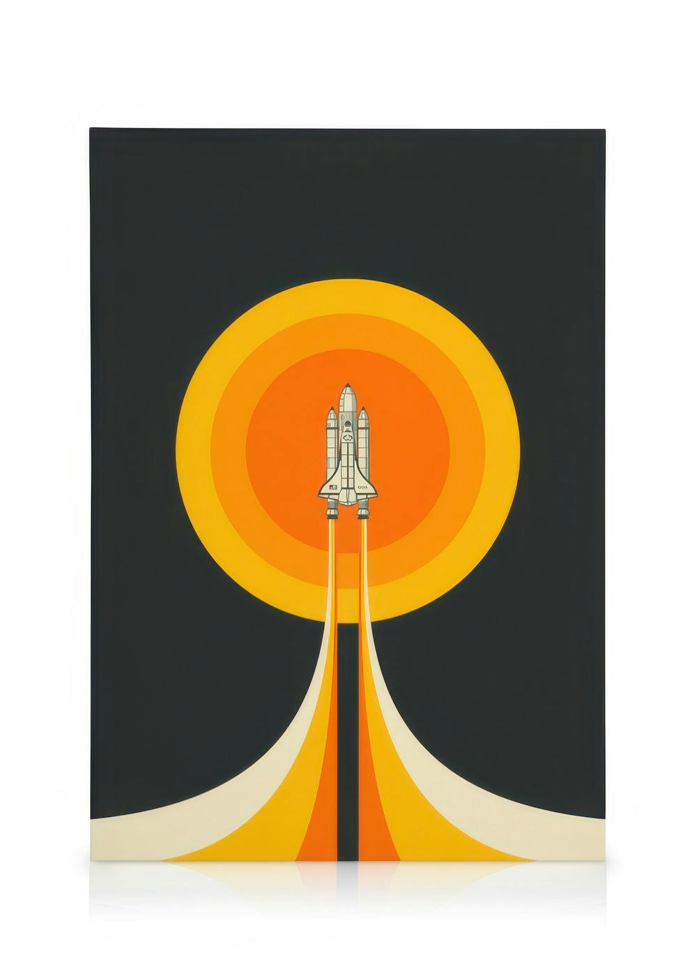 Canvas Prints Jazzberry Blue - Space Shuttle No2 Canvas print (50x70 cm)