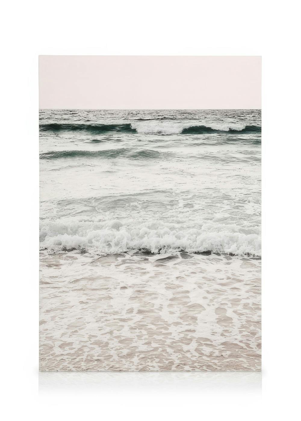 Canvas Prints Calming Waves Canvas print (30x40 cm - Oak Frame)