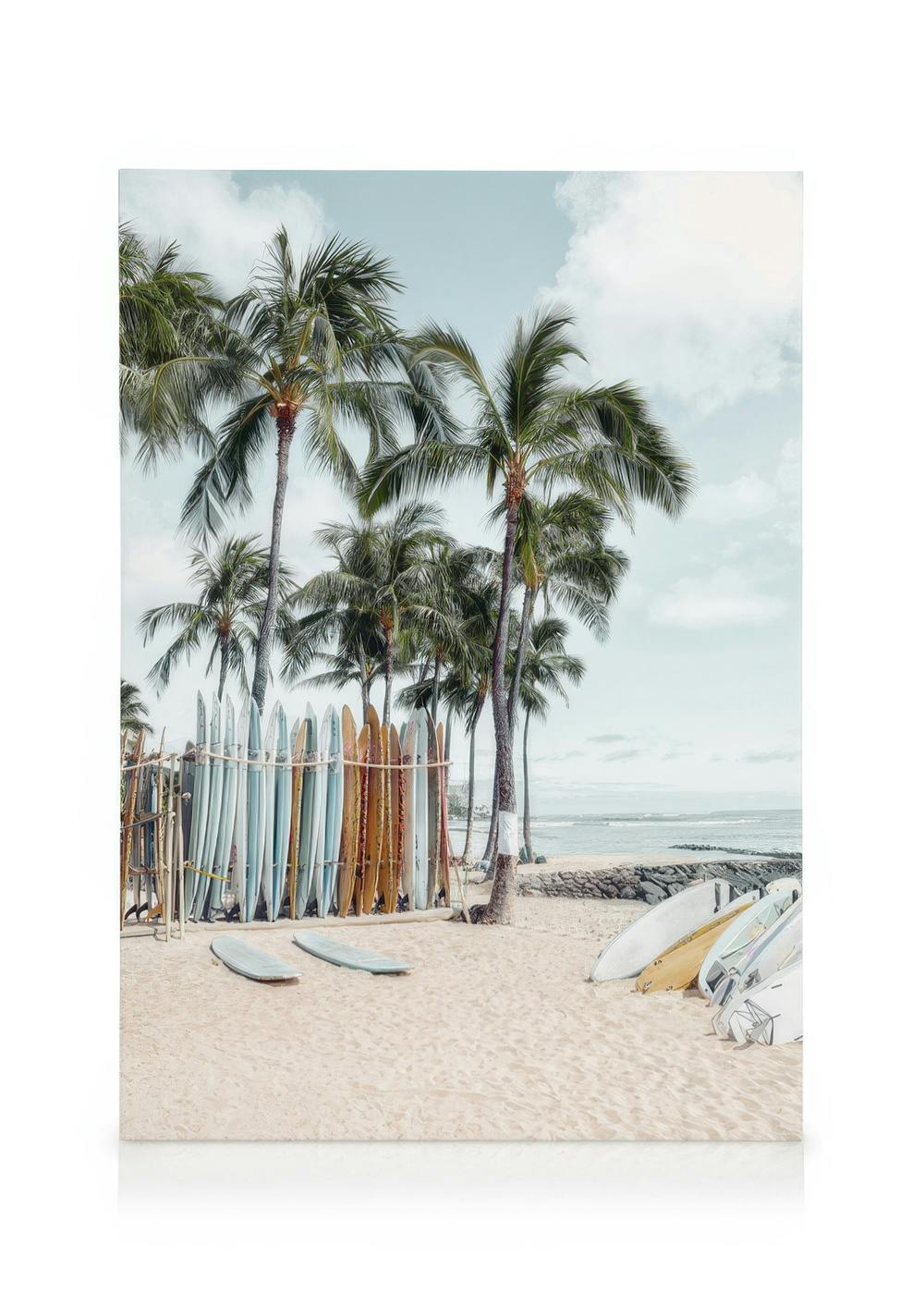 Obrazy na płótnie Waikiki Surfing Obraz na płótnie (50x70 cm)