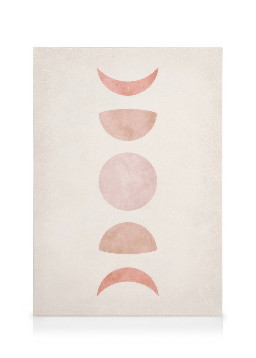 Moon Phase Roses Toile Pink Moon Phase – Art abstrait phases de lune roses | Desenio