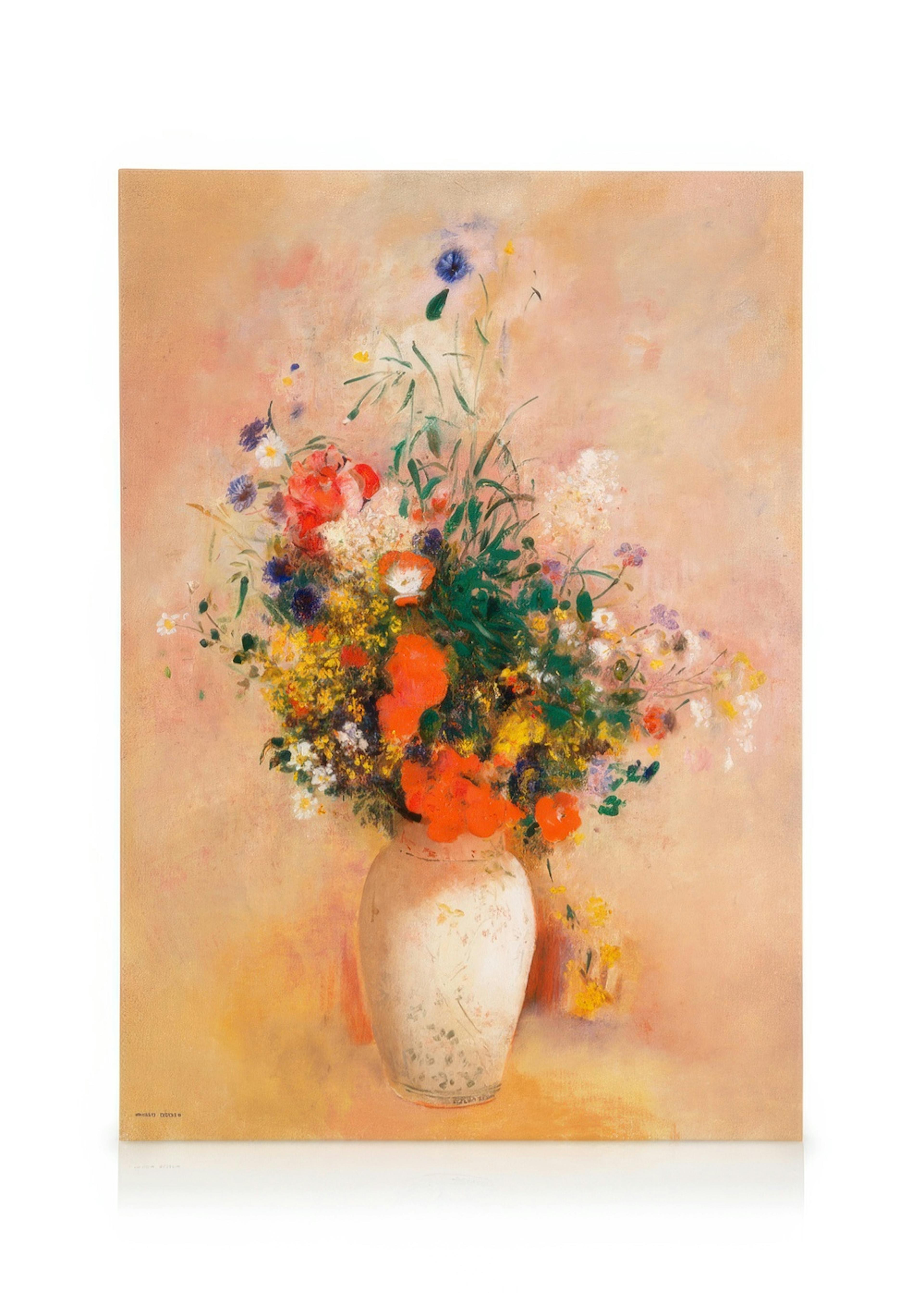 Redon - Vase of Flowers Obraz na płótnie 0