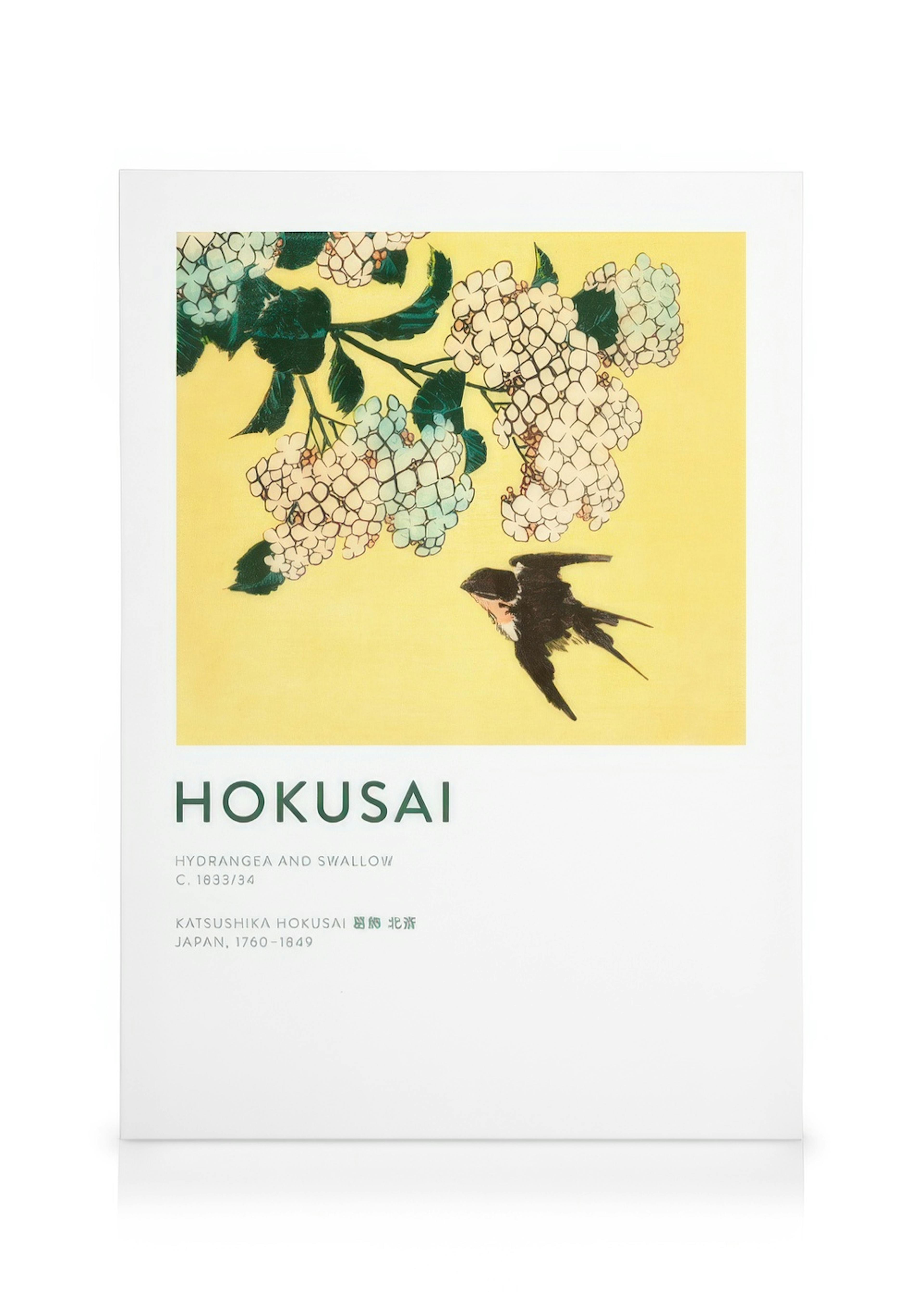 Hokusai - Hydrangea and Swallow Canvas 0
