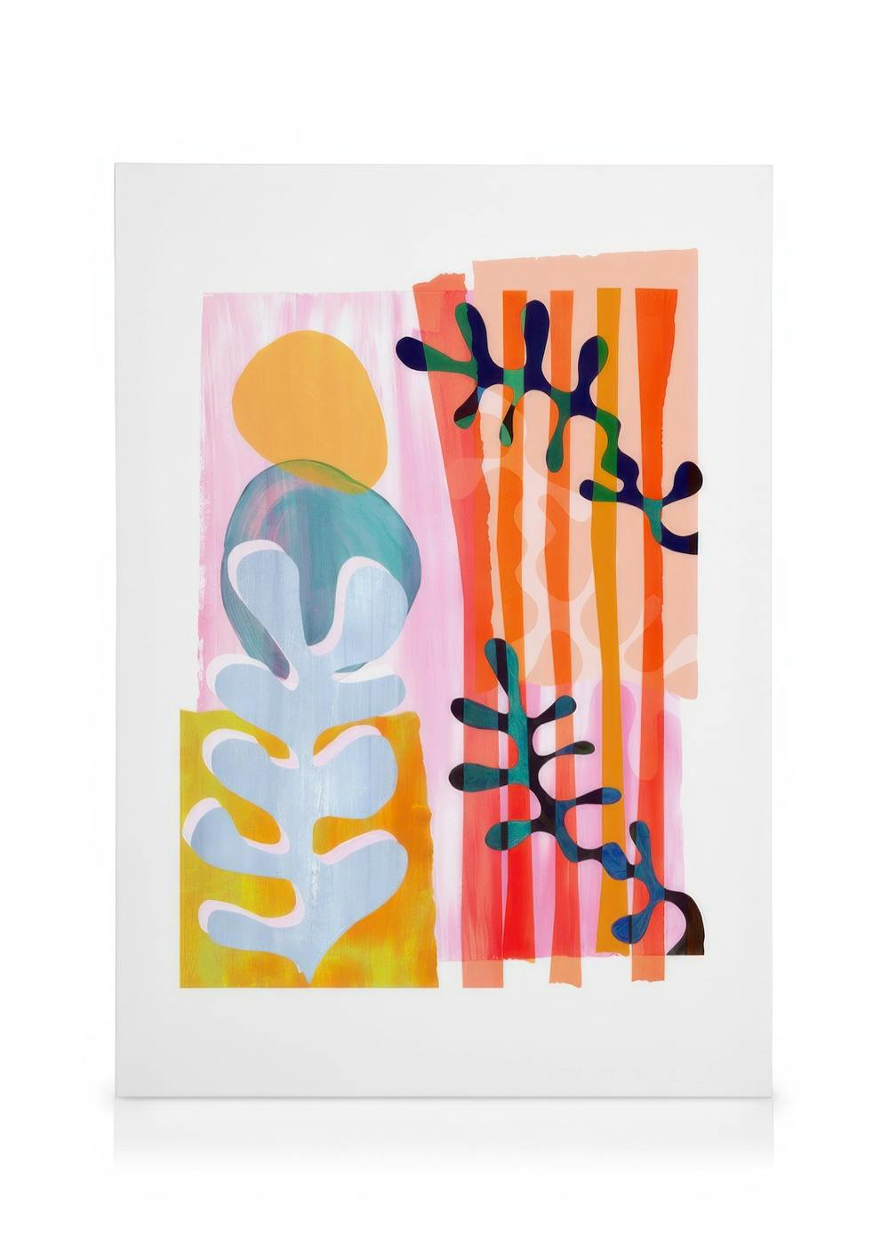 Obrazy na płótnie Colourful Abstract Seaweed Leaf Obraz na płótnie (30x40 cm)