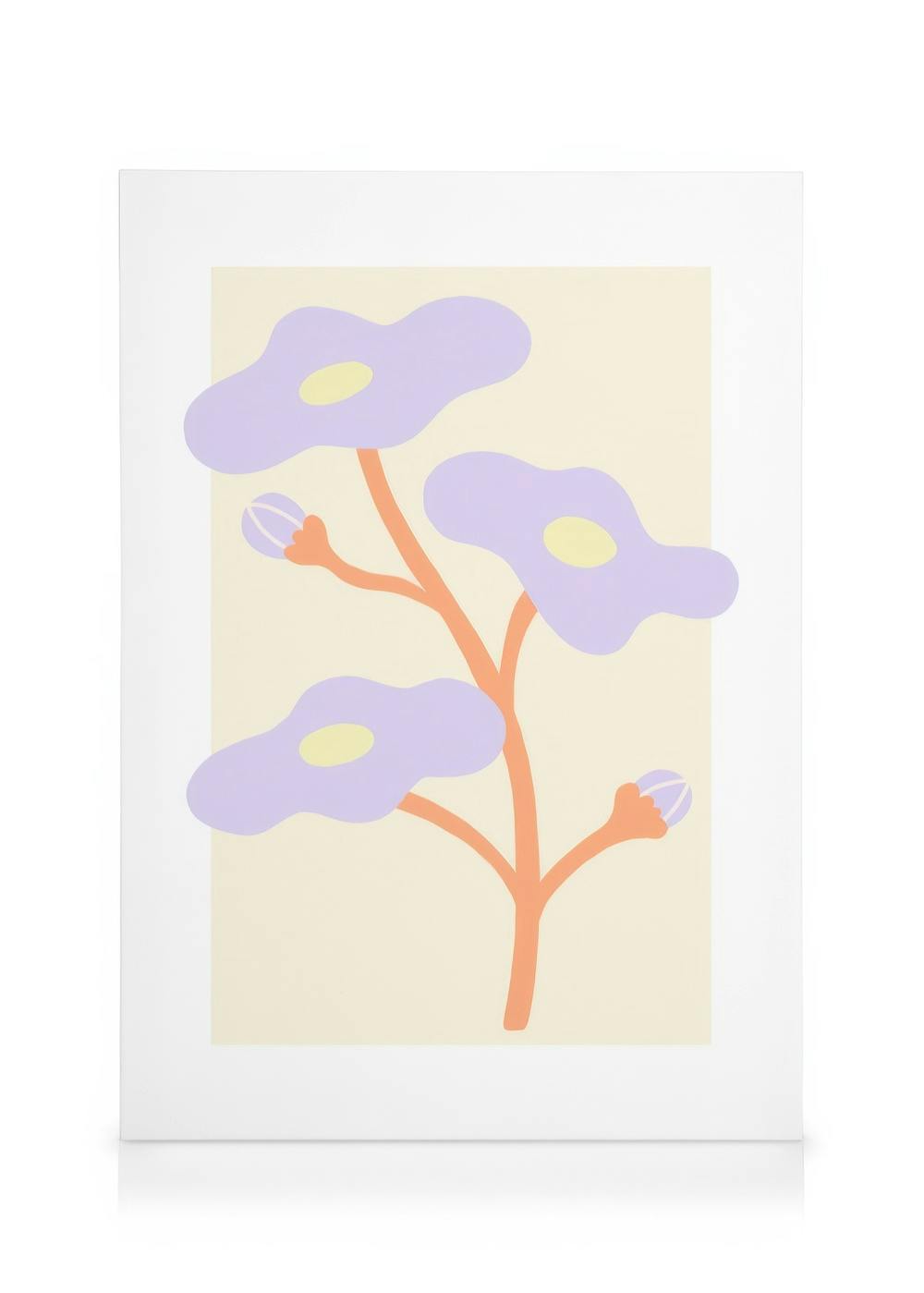 Canvas Prints Lilac Flower Canvas print (30x40 cm - Black Frame)