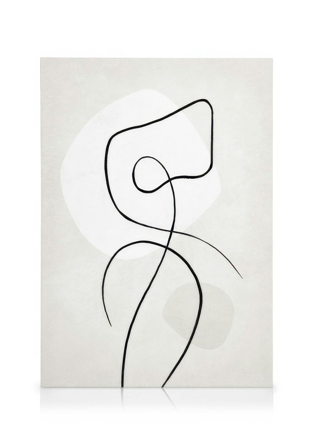 Artful Lines No4 Canvas (30x40 cm - Fotokaders Zwart)