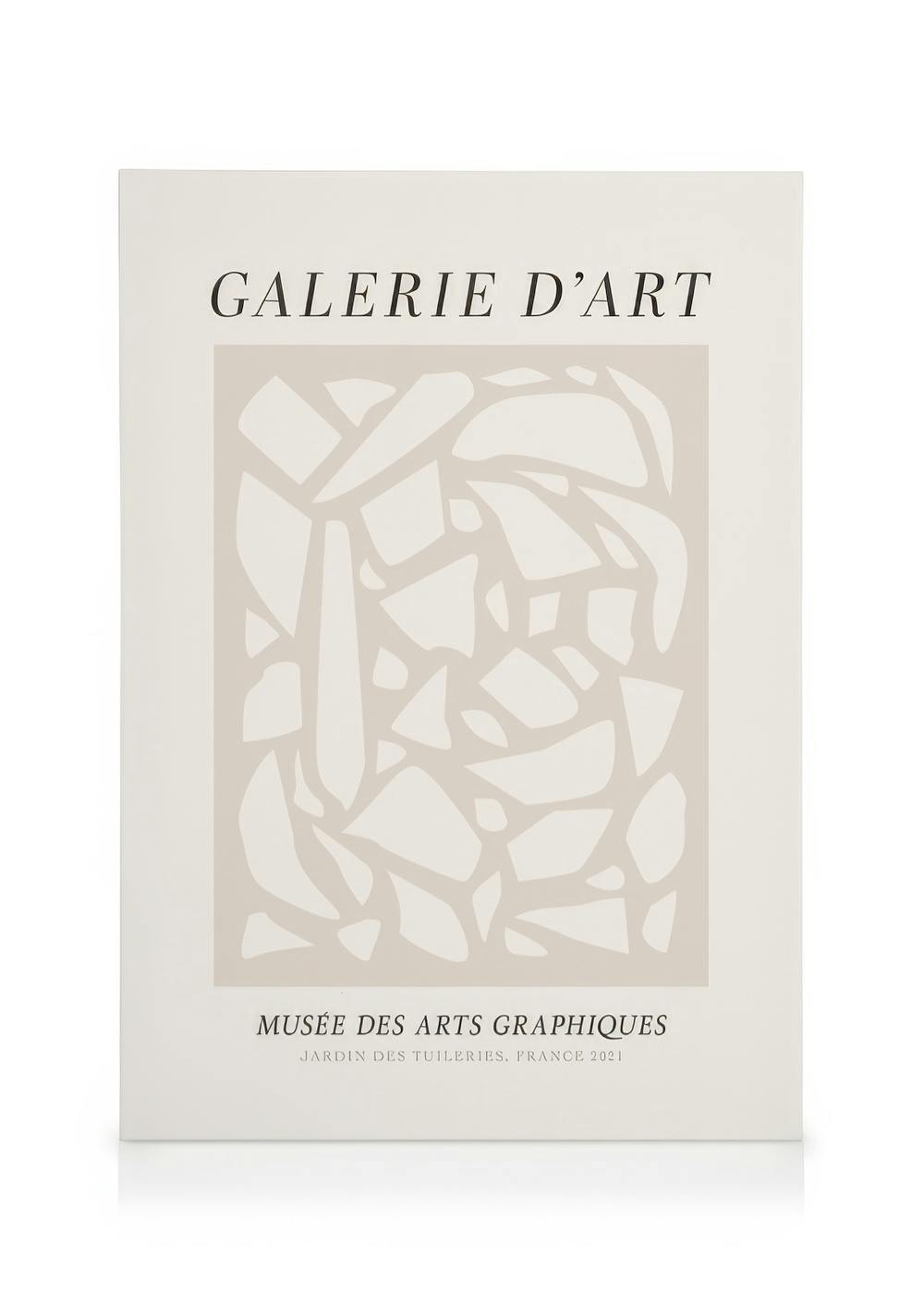 Galerie D'art No1 Toile (50x70 cm - Cadre de chêne) - Art abstrait