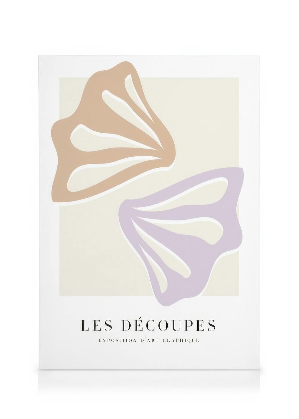 Canvas Prints Découpes No2 Canvas print (50x70 cm - Black Frame)