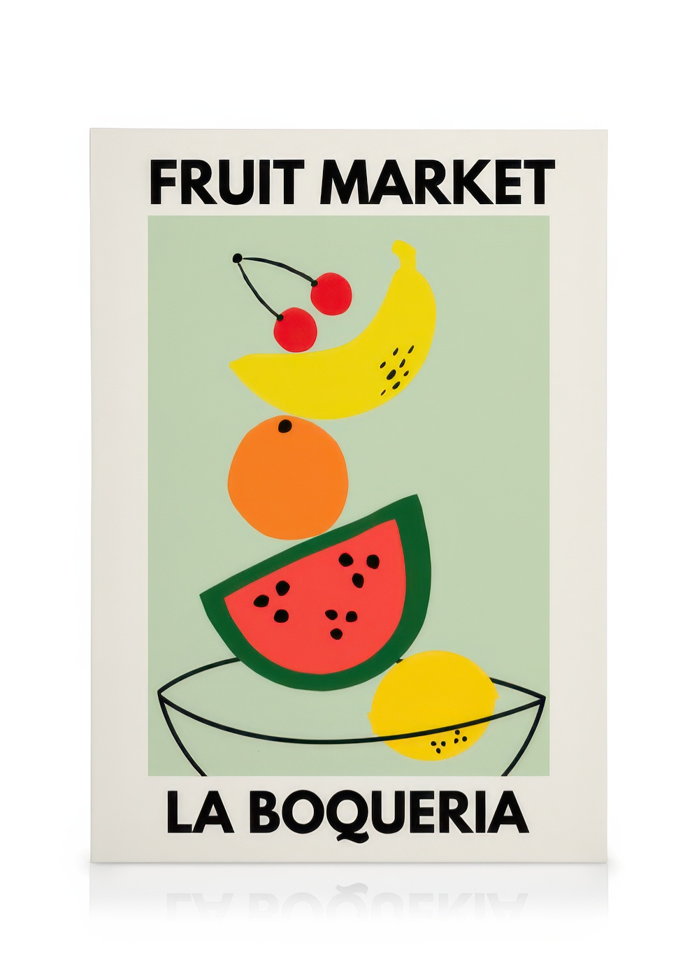 Pixxprint Frutta Frutta Frutta Secchio Stampa su Tela 70x70 cm Artistica murale