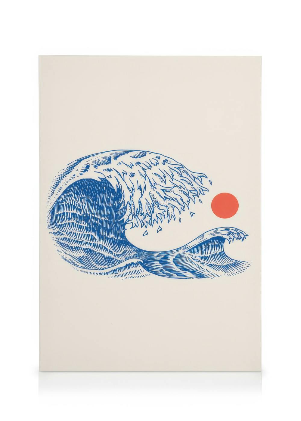 Obrazy na płótnie The Wave Obraz na płótnie (50x70 cm - Czarna ramka)
