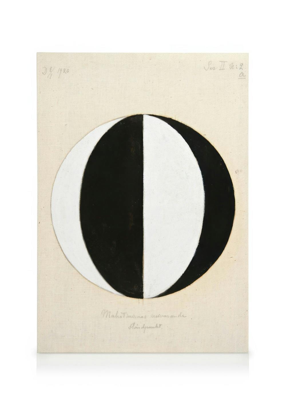 Tableau sur toile - The current standpoint of the mahatmas by Hilma Af Klint (30x40 cm - Cadre de chêne) - Art abstrait