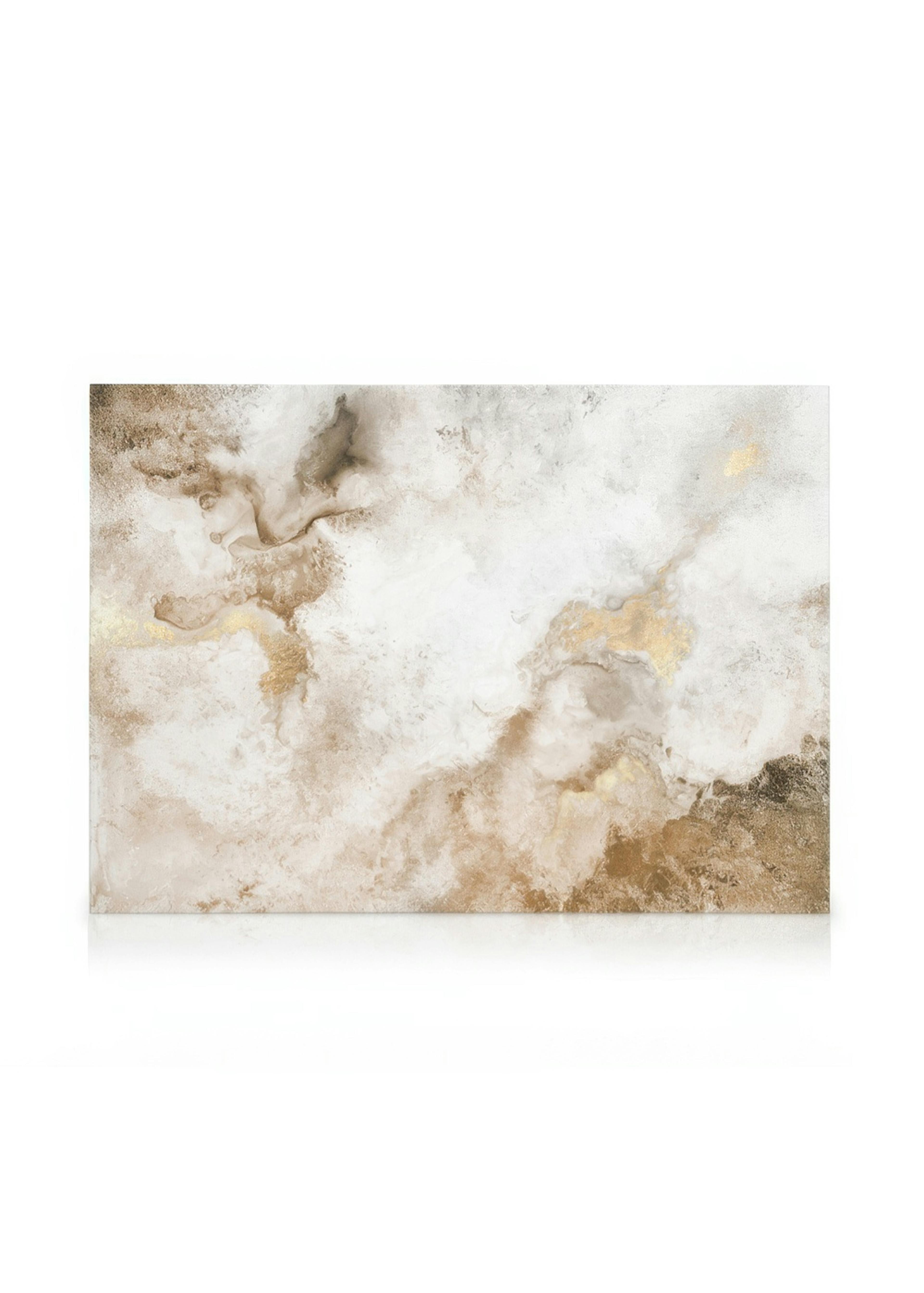 Beige Golden Flow No2 Canvas print 0