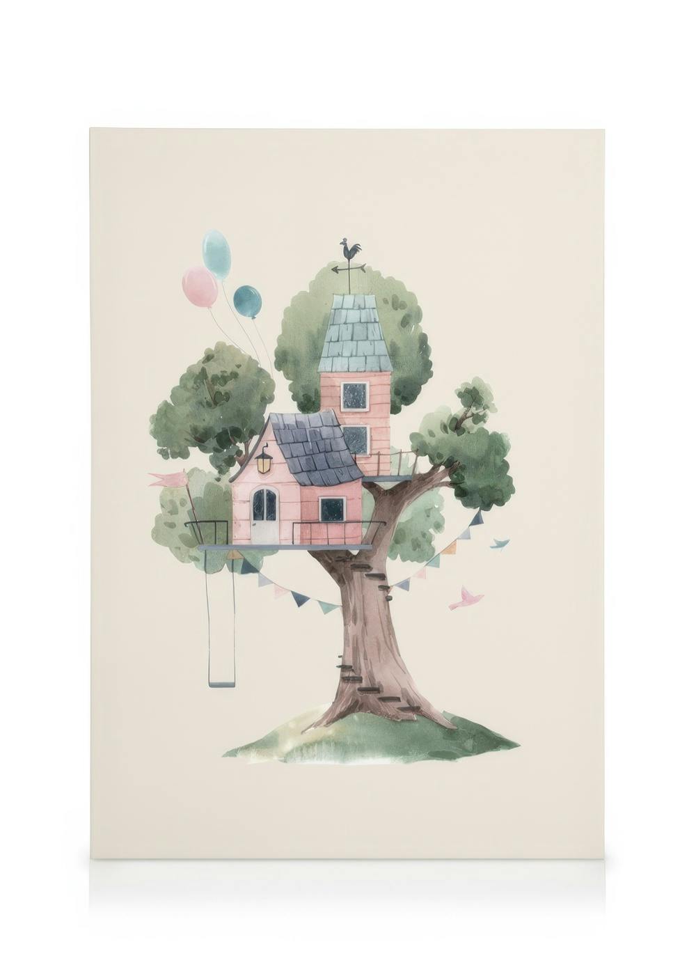 Canvas Schilderijen Tree House No1 Canvas (30x40 cm)
