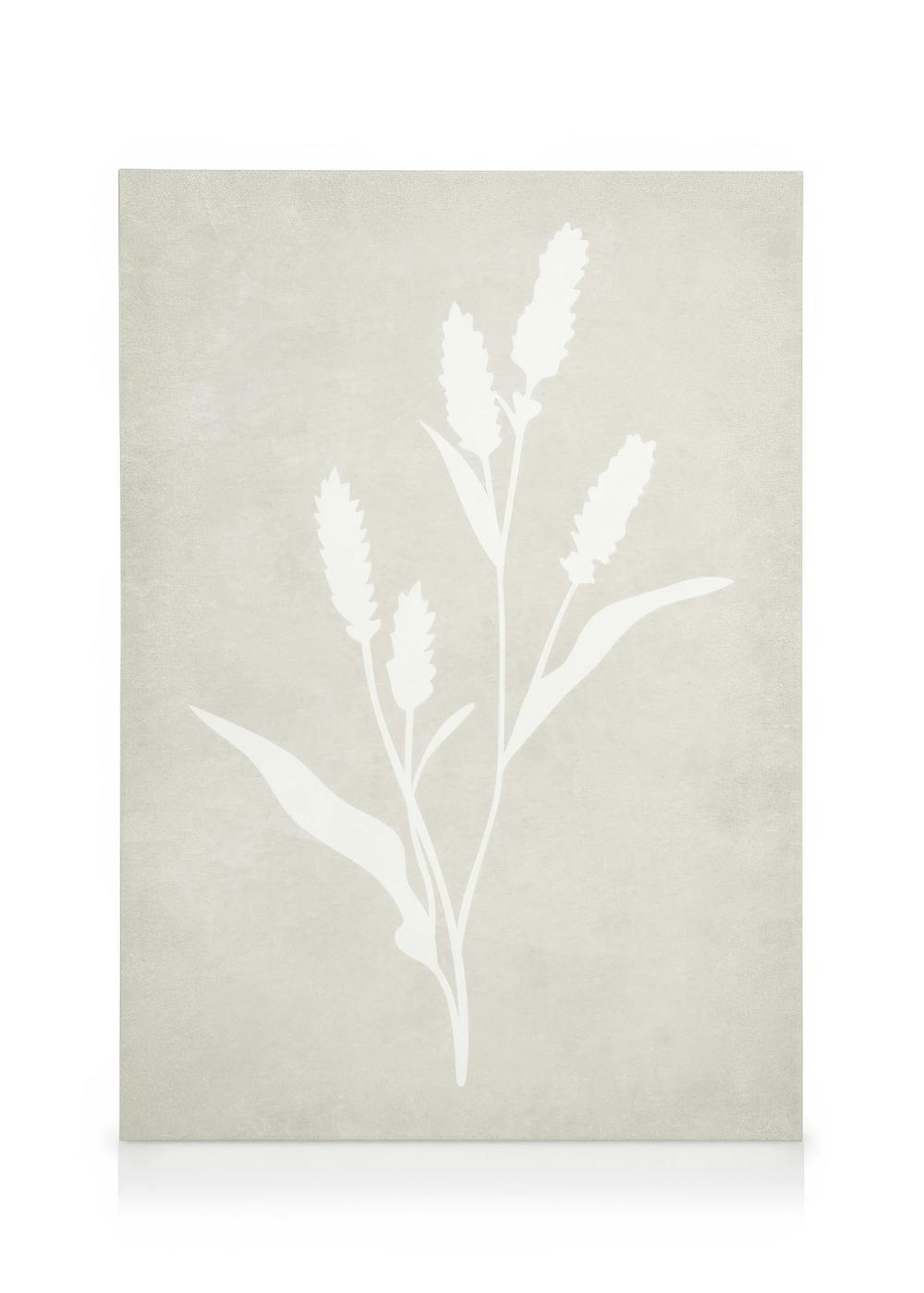 Telas decorativas Lavender Silhouette Quadro em tela (30x40 cm - Moldura de Carvalho)